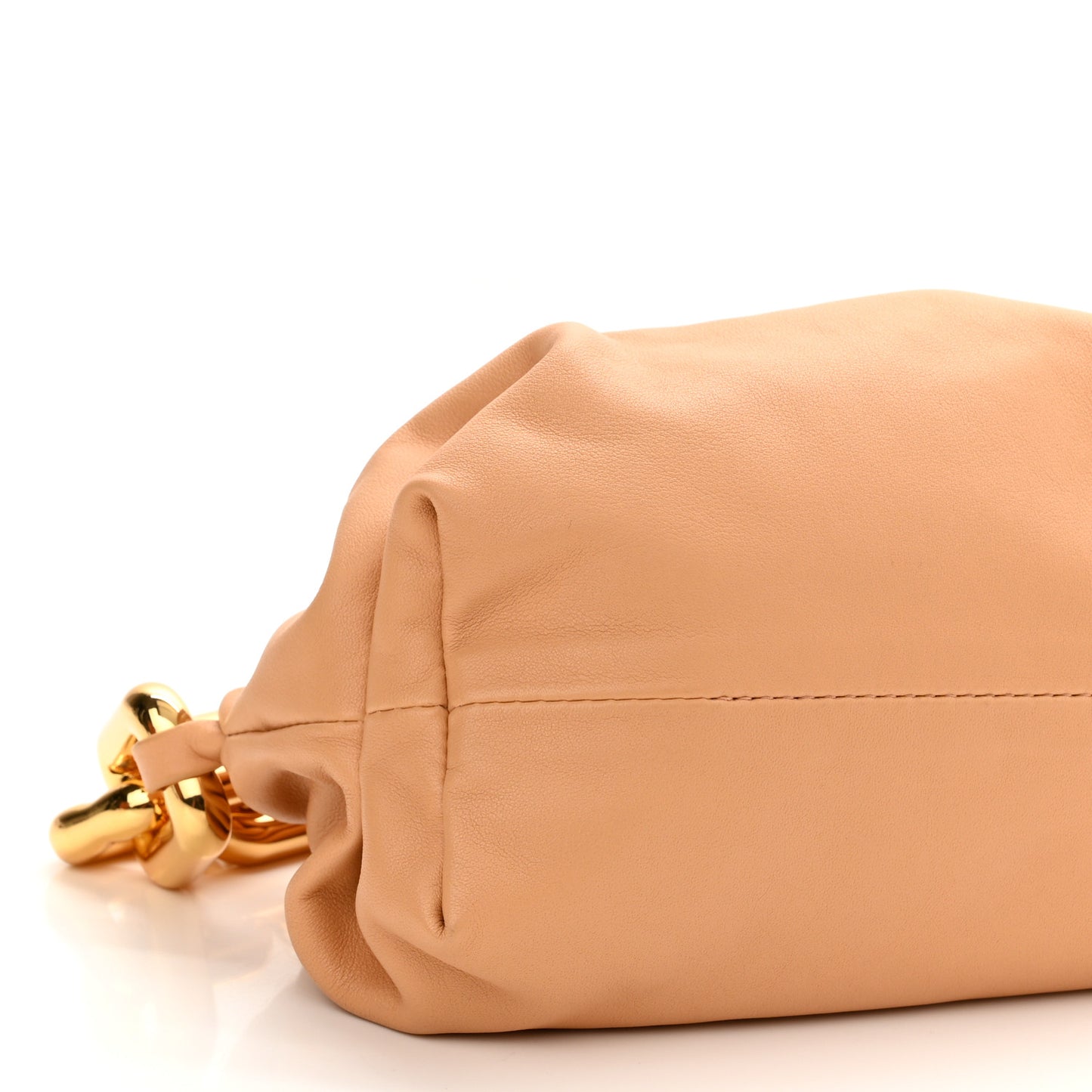 Calfskin Teen Chain Pouch Almond