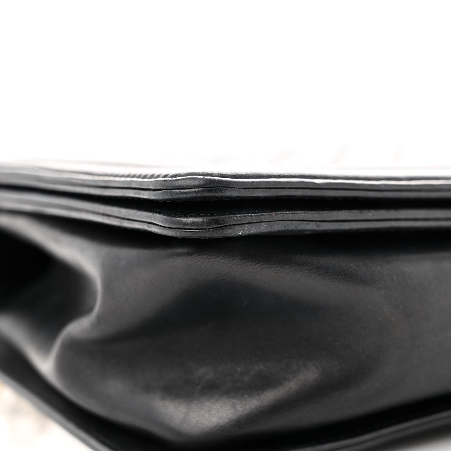 Lambskin Quilted New Medium Boy Flap Black