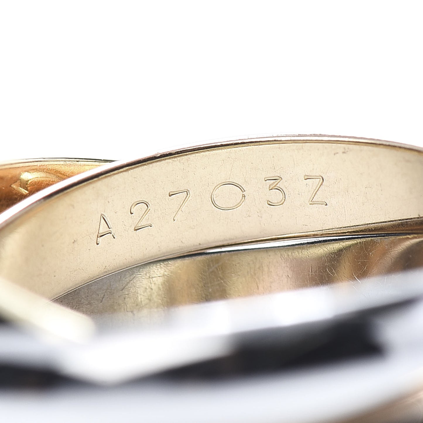 18K Pink Yellow White Gold Classic Les Must De Trinity Ring 50 5.25