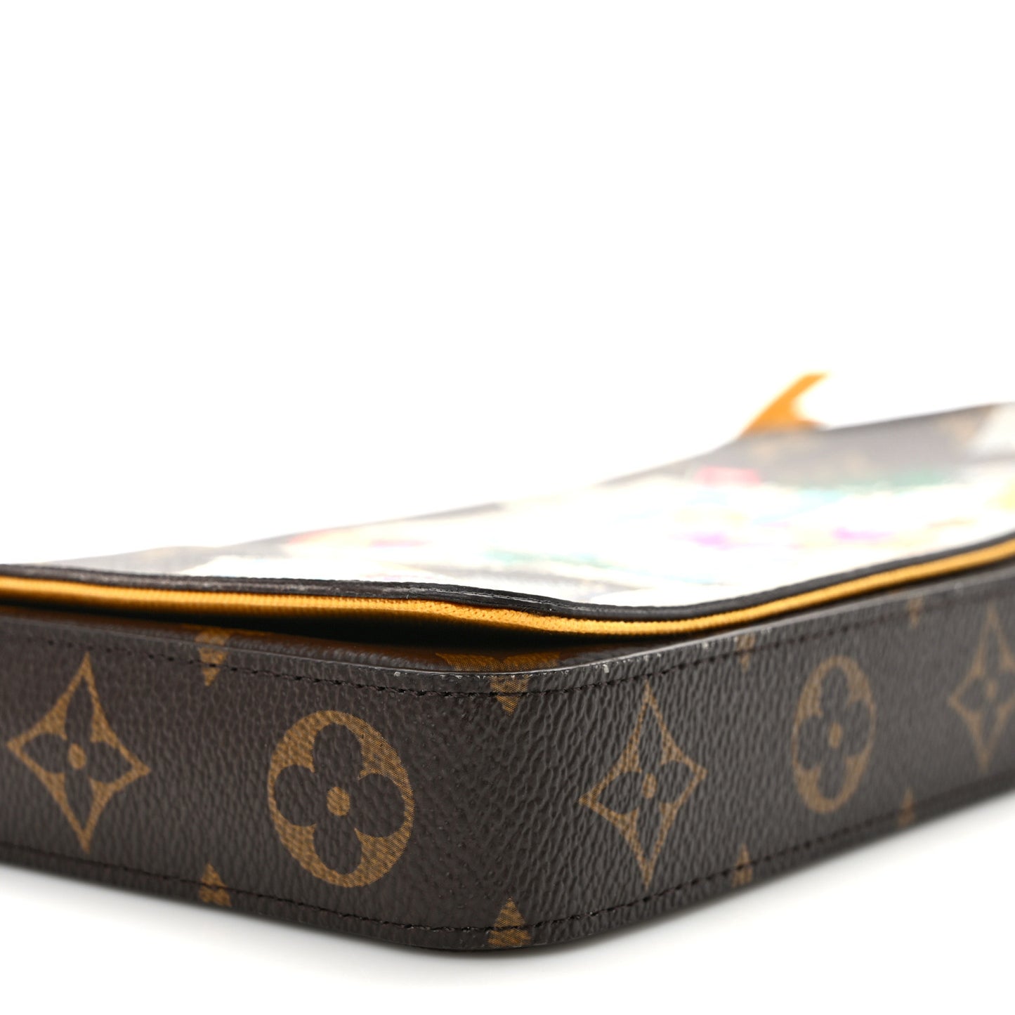Monogram 2022 Christmas Animation New York Soho Pochette Felicie Chain Wallet Yellow