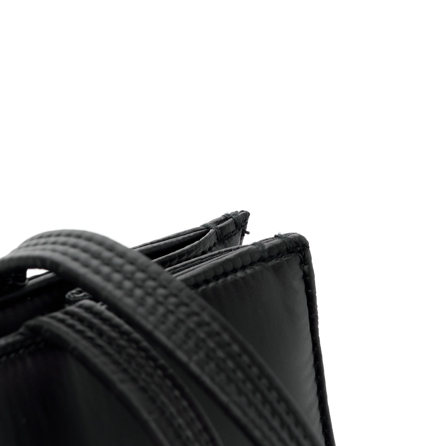 Nylon Medium Puff Shopping Bag Black