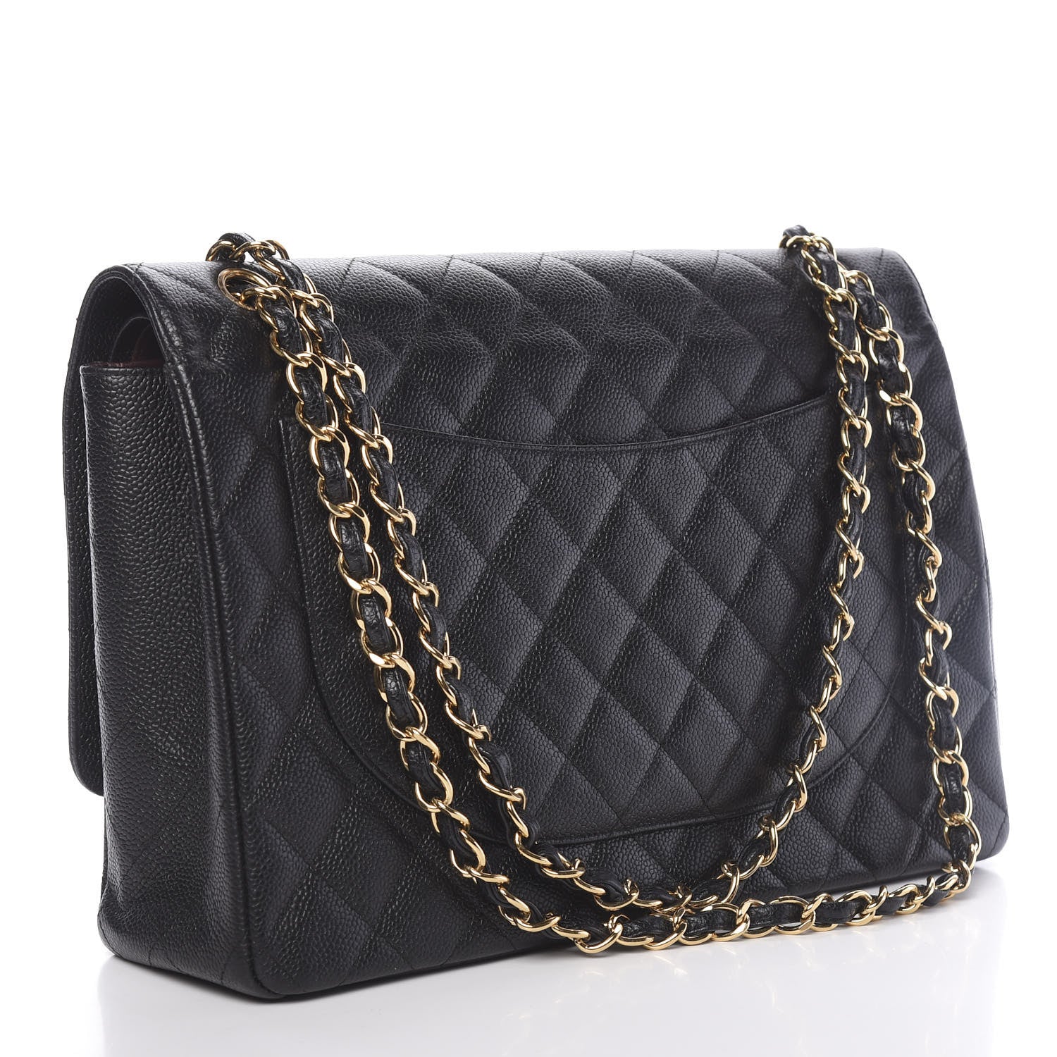 Chanel Caviar Quilted Maxi Double Flap Black 3 of 12