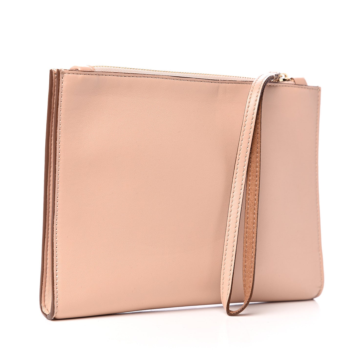 Eco Alter Nappa Perforated Pouch Blush Pink