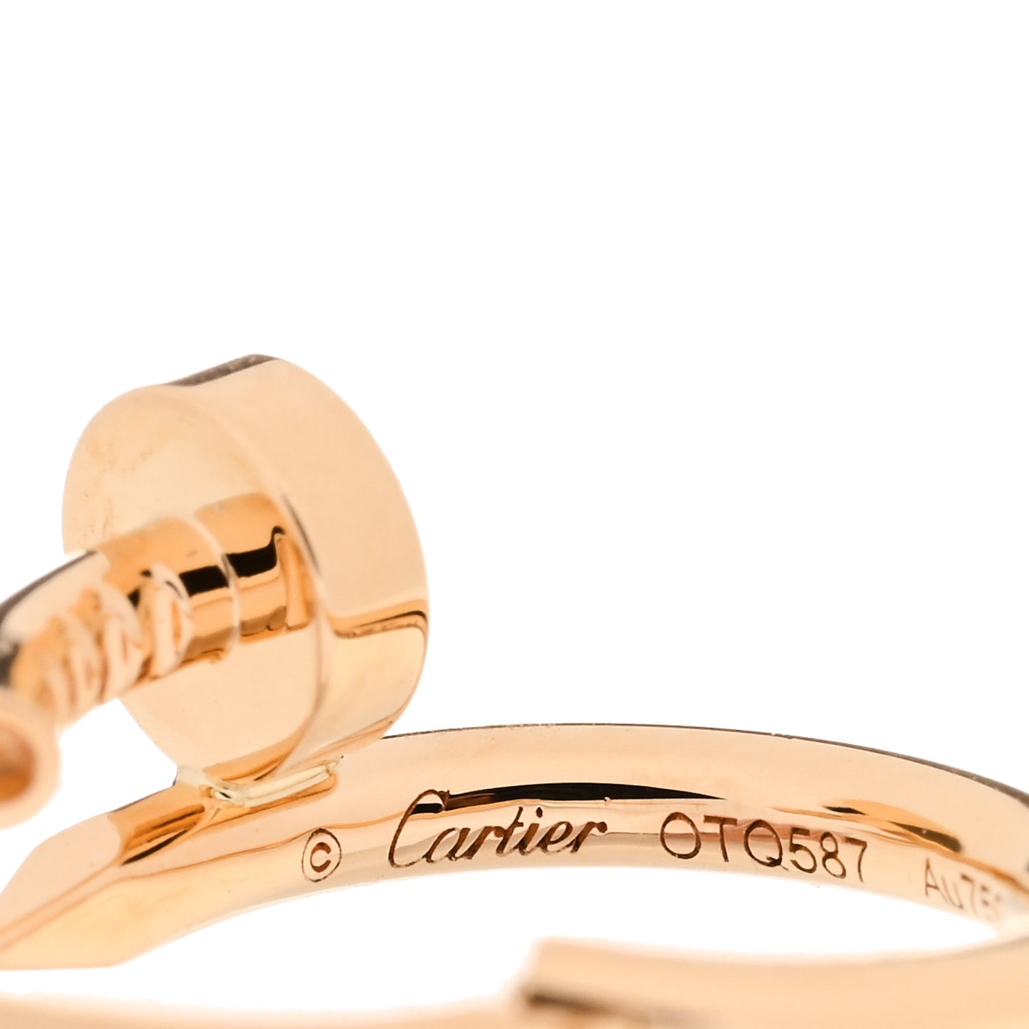 18K Yellow Gold Juste Un Clou Single Hoop Earring