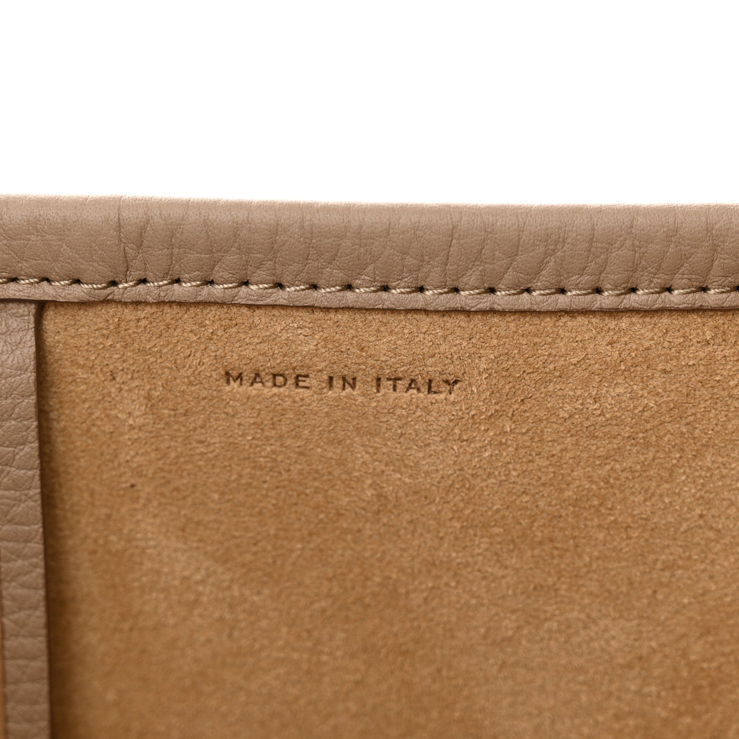 Grained Calfskin Medium N/S Park Tote Dark Taupe