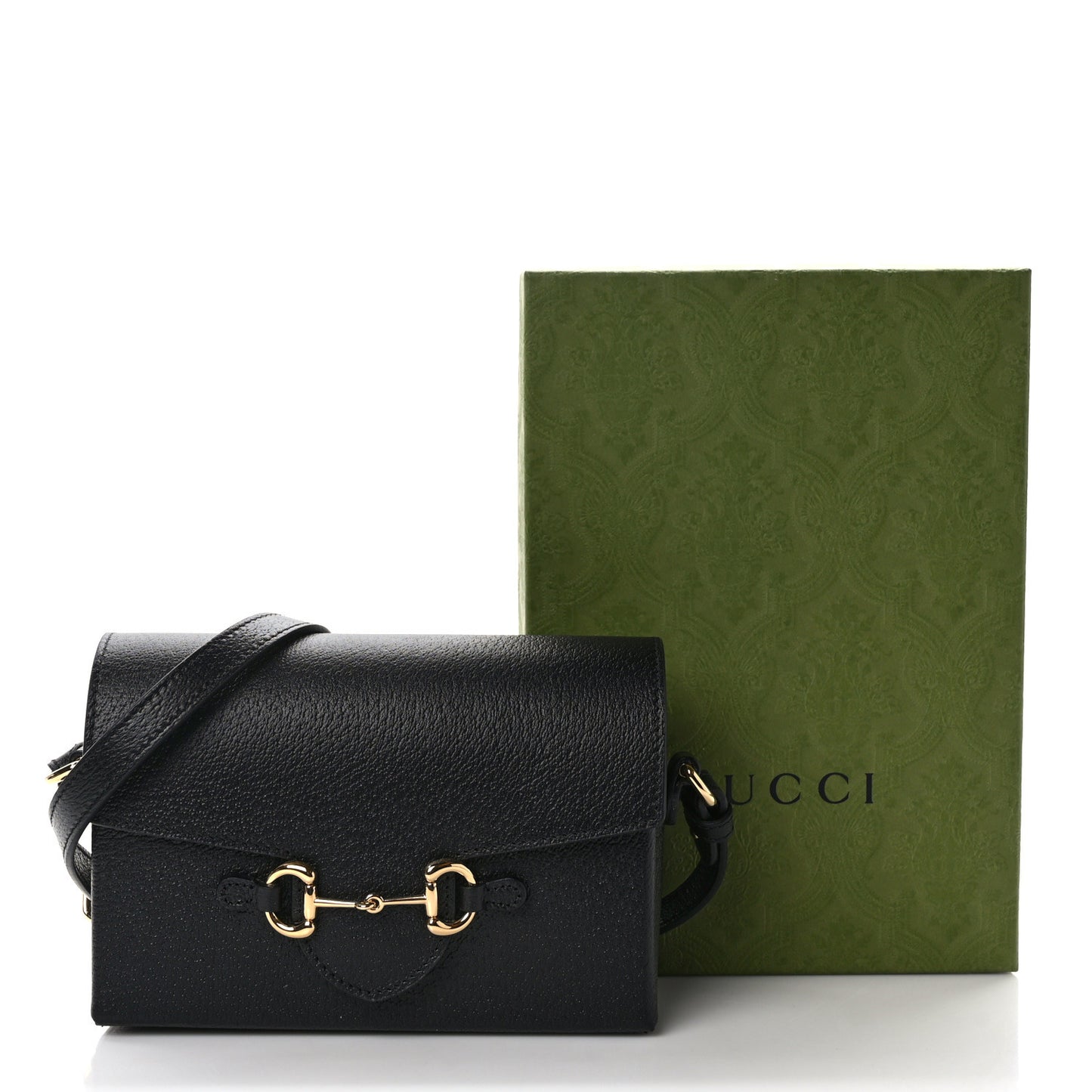 Calfskin Horsebit 1955 Shoulder Bag Black