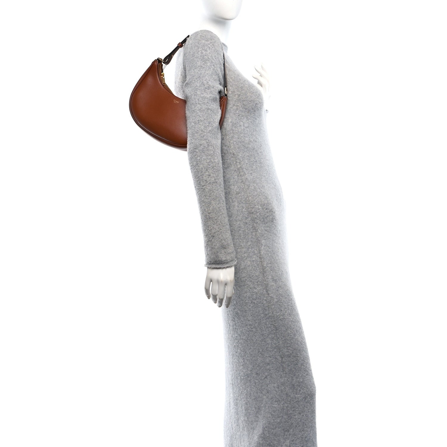 Celine Smooth Calfskin Mini Ava Shoulder Bag Tan 2 of 9