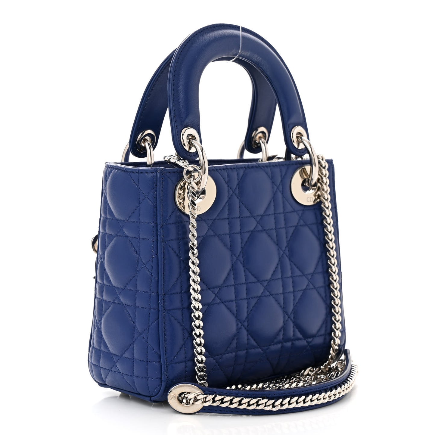 Lambskin Cannage Mini Lady Dior Blue