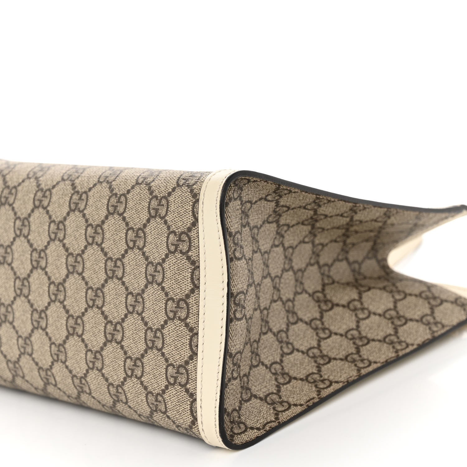 Gucci GG Supreme Monogram Medium Padlock Tote White 10 of 10