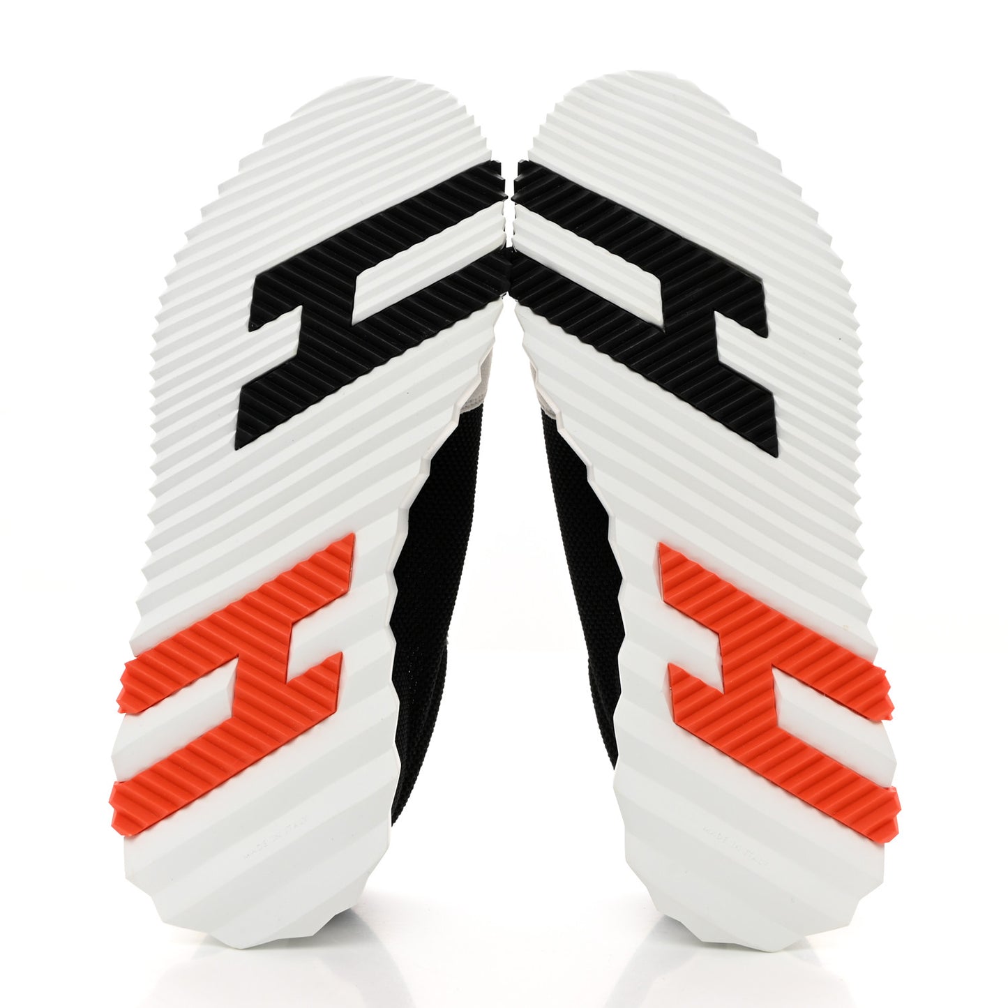Air Mesh Suede Goatskin Bouncing Sneakers 41 Black Orange