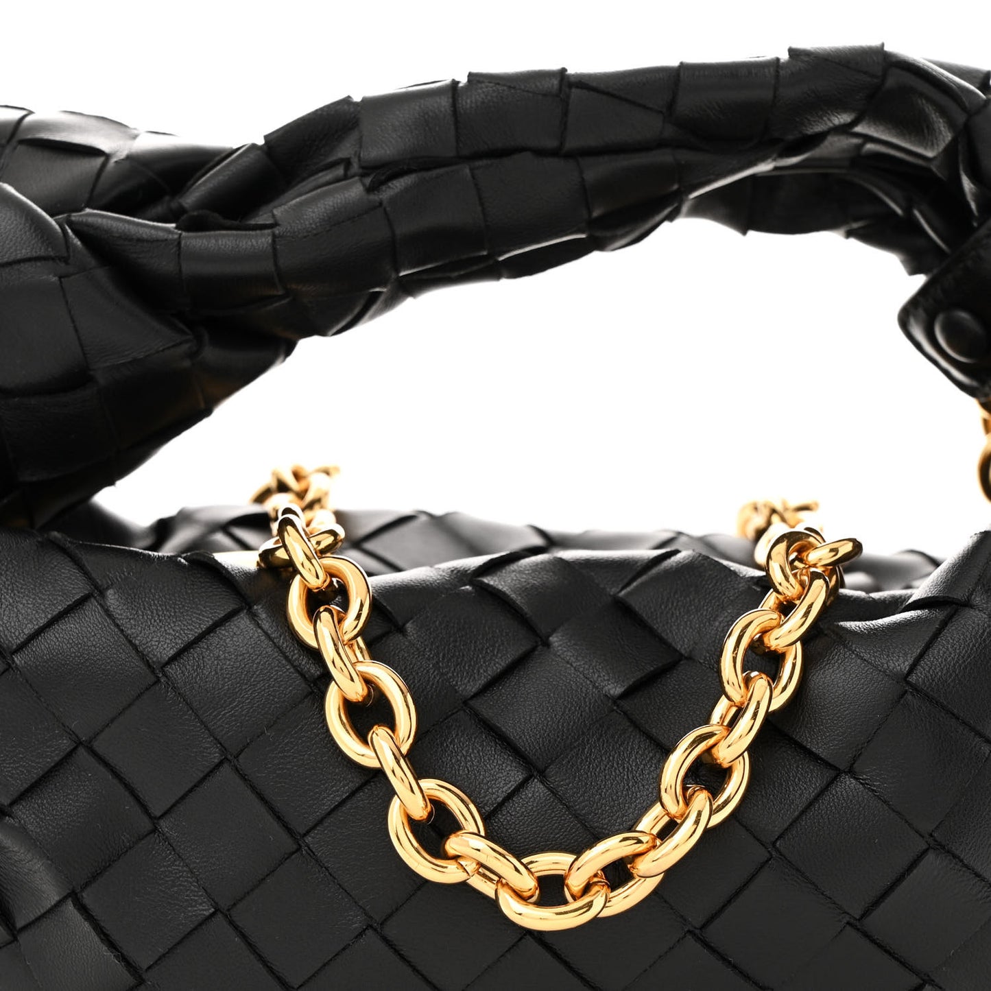 Nappa Intrecciato Mini Chain Jodie Black