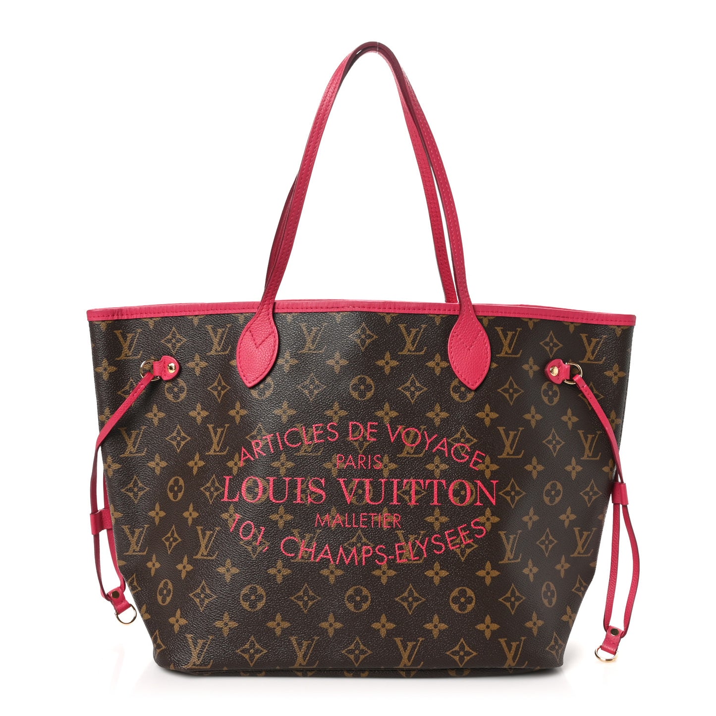 Monogram Articles de Voyage Ikat Neverfull MM Rose Indien