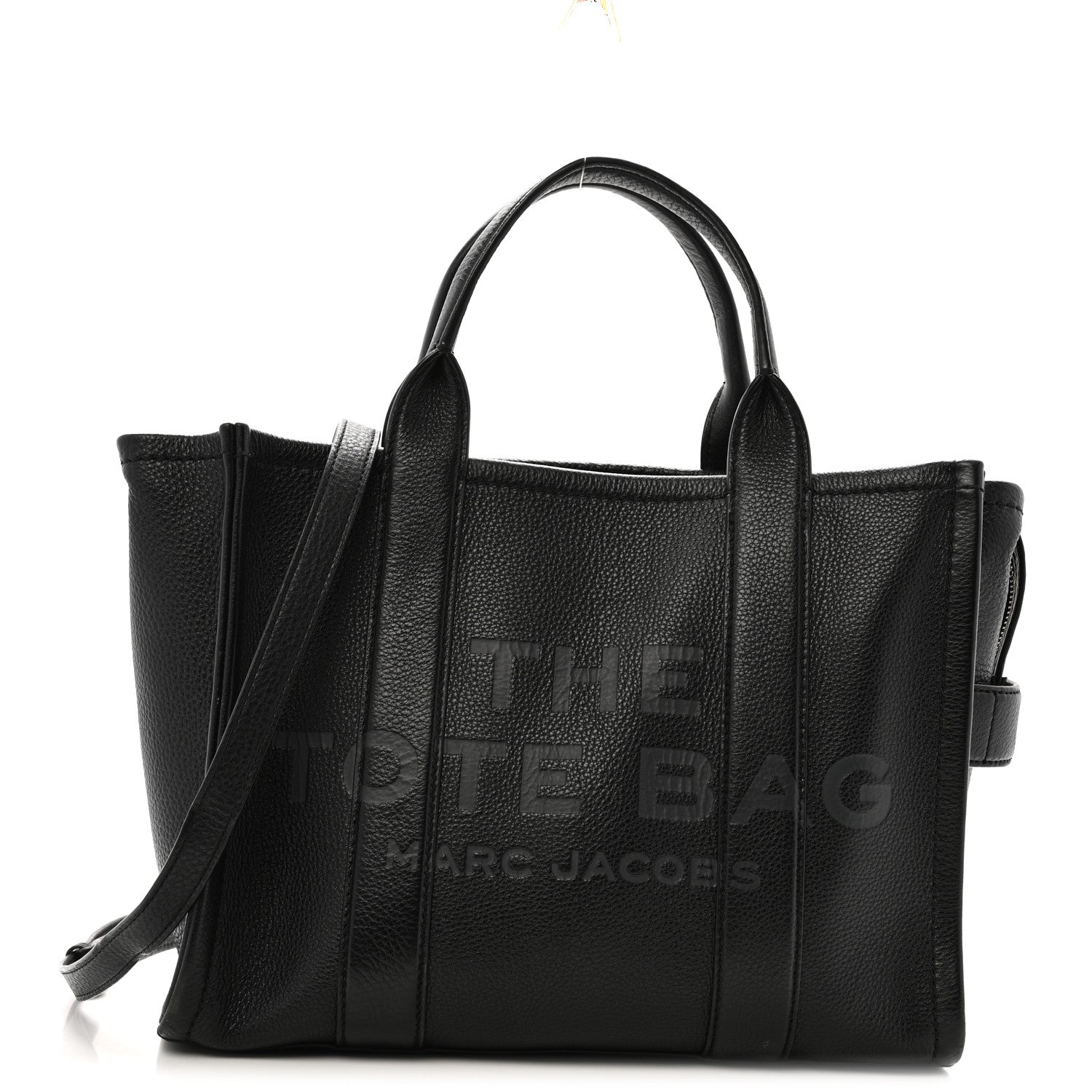 Marc Jacobs Grained Calfskin Medium The Tote Bag Black 1841692