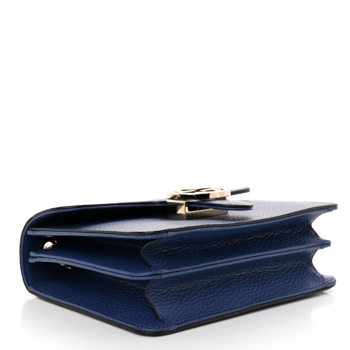Dollar Calfskin Small Interlocking G Shoulder Bag Caspian