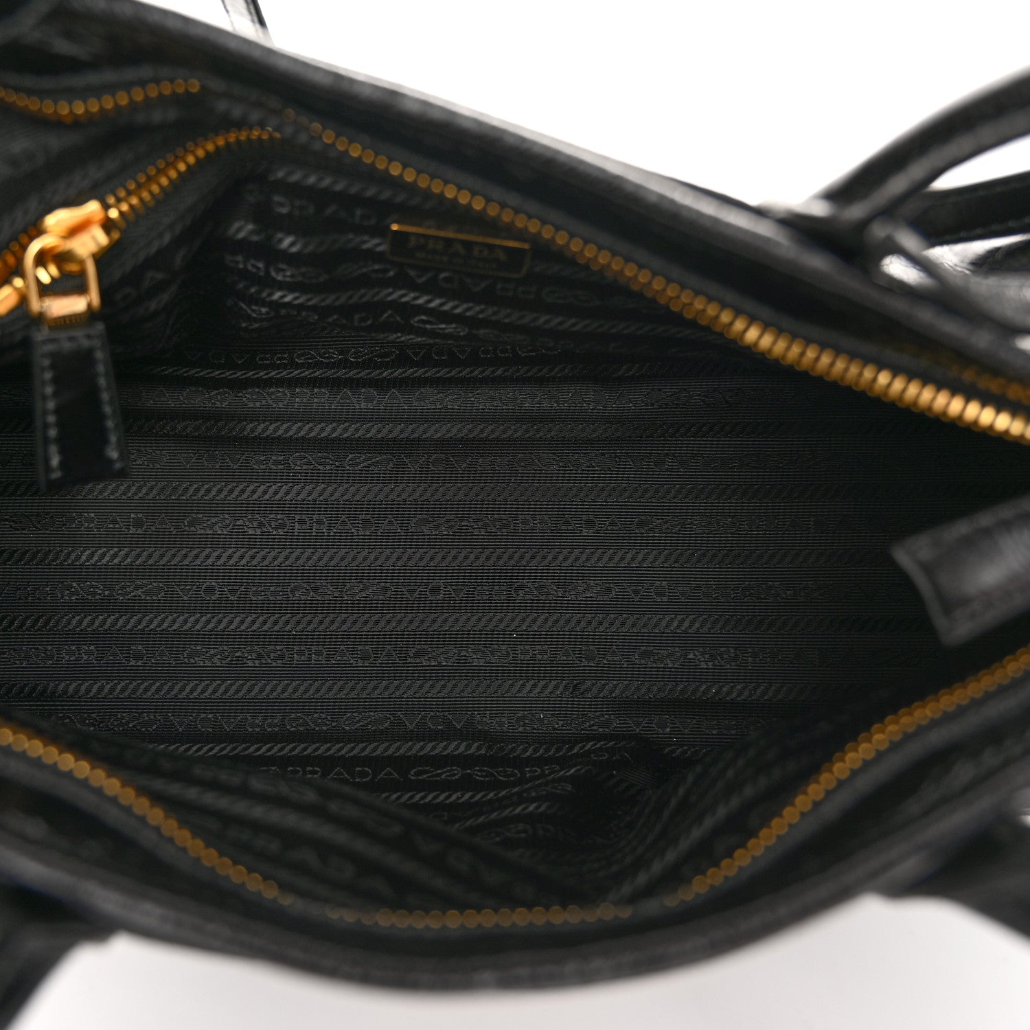 Prada Shiny Nappa Medium Shoulder Bag Black 5 of 10