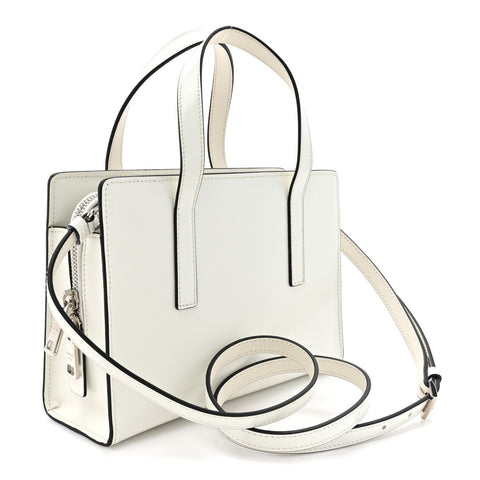 Spazzolato Mini Re-Edition 1995 Double Handle Handbag White