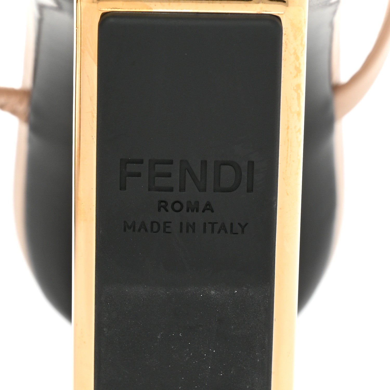Fendi Calfskin Fendi First 95mm Slide Sandals 39.5 Poudre 6 of 8