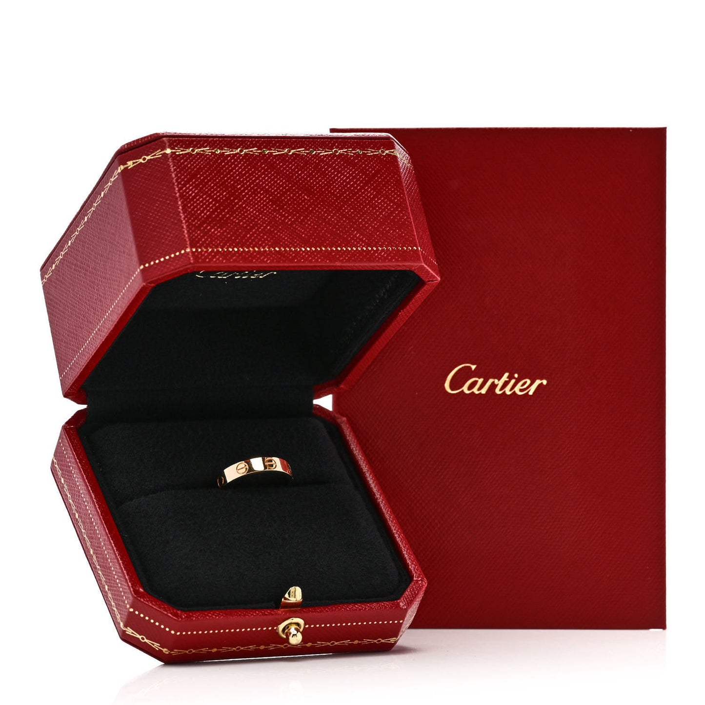 18K Yellow Gold 3.5mm LOVE Wedding Band Ring 63 10.25