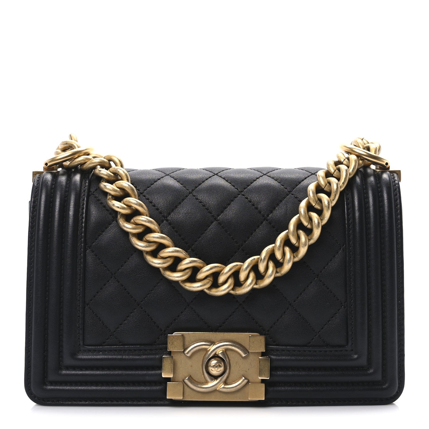 Chanel Calfskin Quilted Small Boy Flap Black 1 of 10