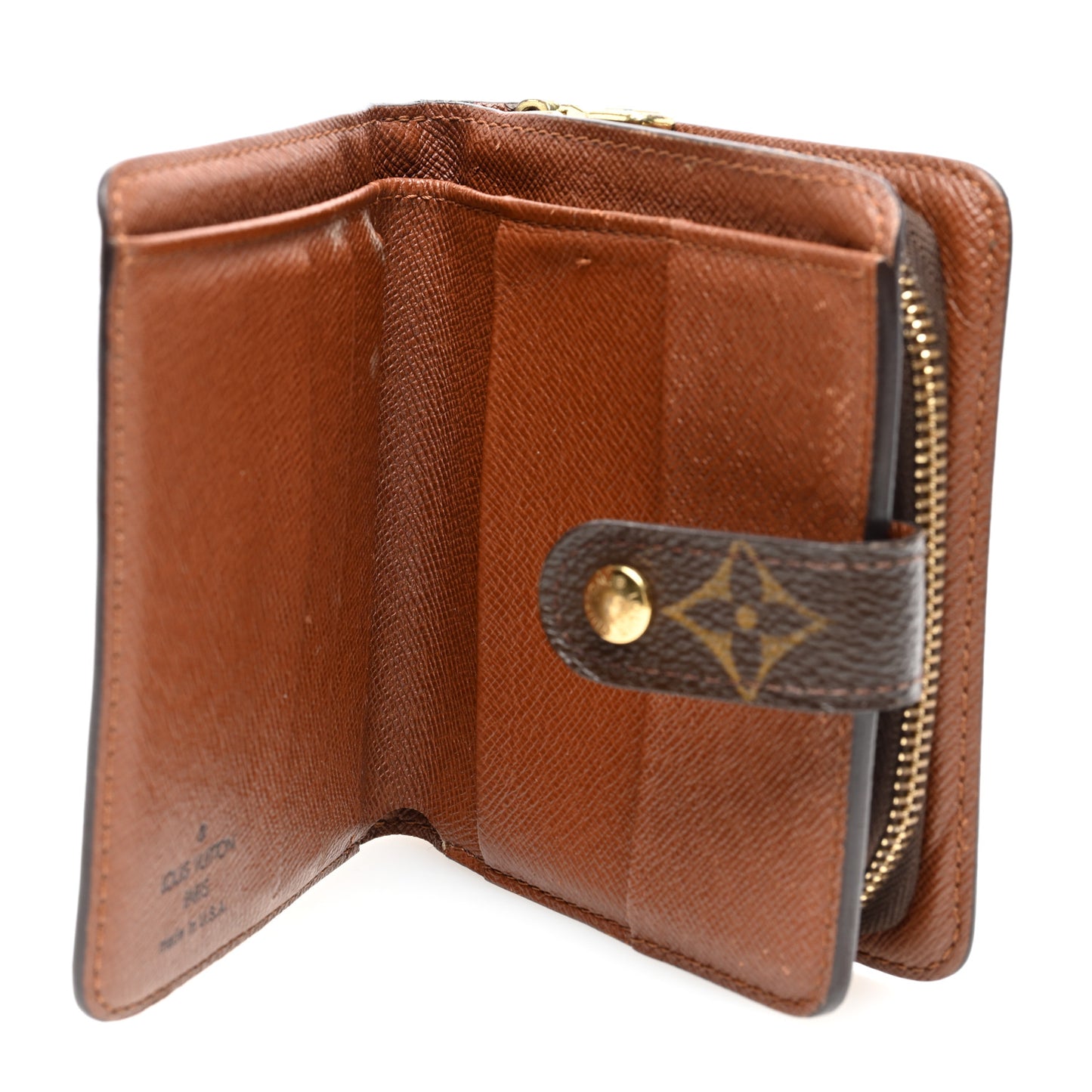 Monogram Compact Zippe Zipped Wallet