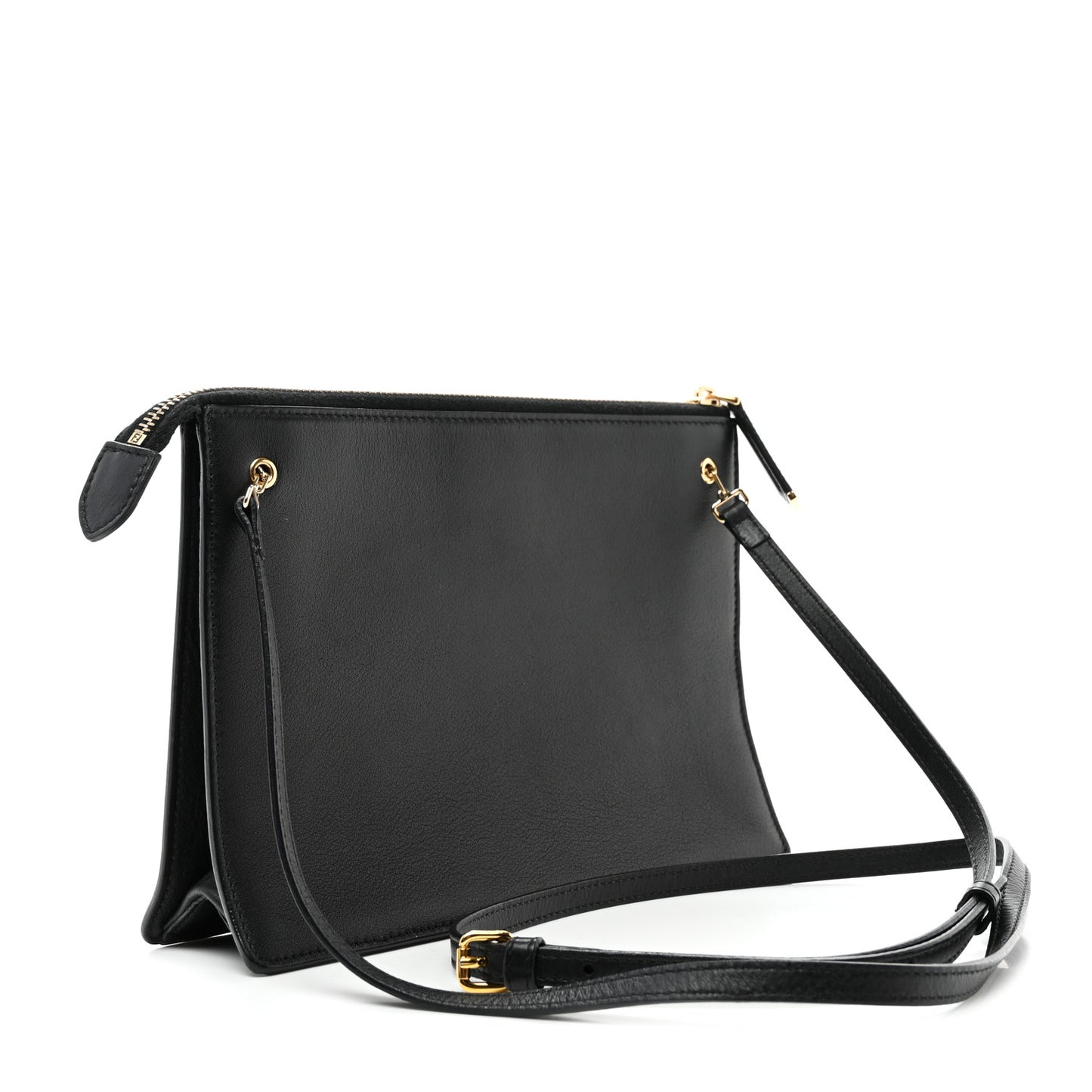 Vitello Dolce Fox Fur Monster Eyes Mini 2Jours Pouch Black Yellow