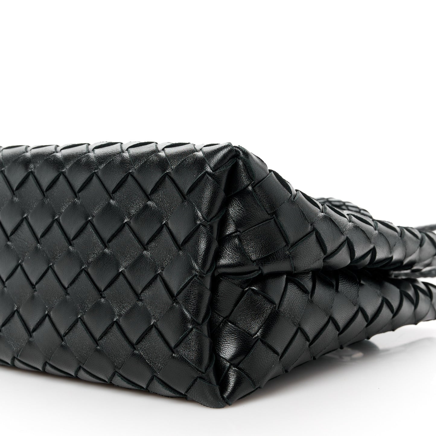 Nappa Intrecciato Small Andiamo Shoulder Bag Black