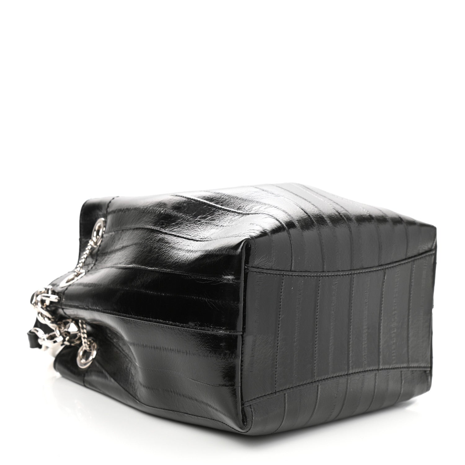 Jimmy Choo Eelskin Bon Bon Bag Bucket Bag Black 3 of 9