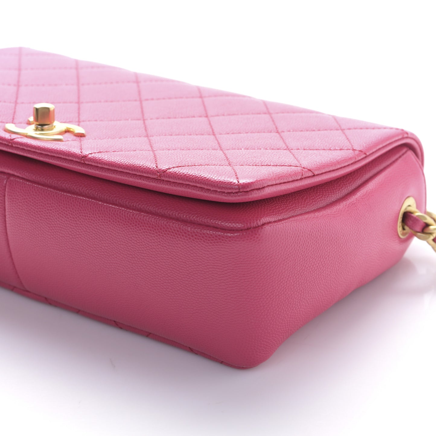 Caviar Quilted Medium Fashion Therapy Flap Bag Pink