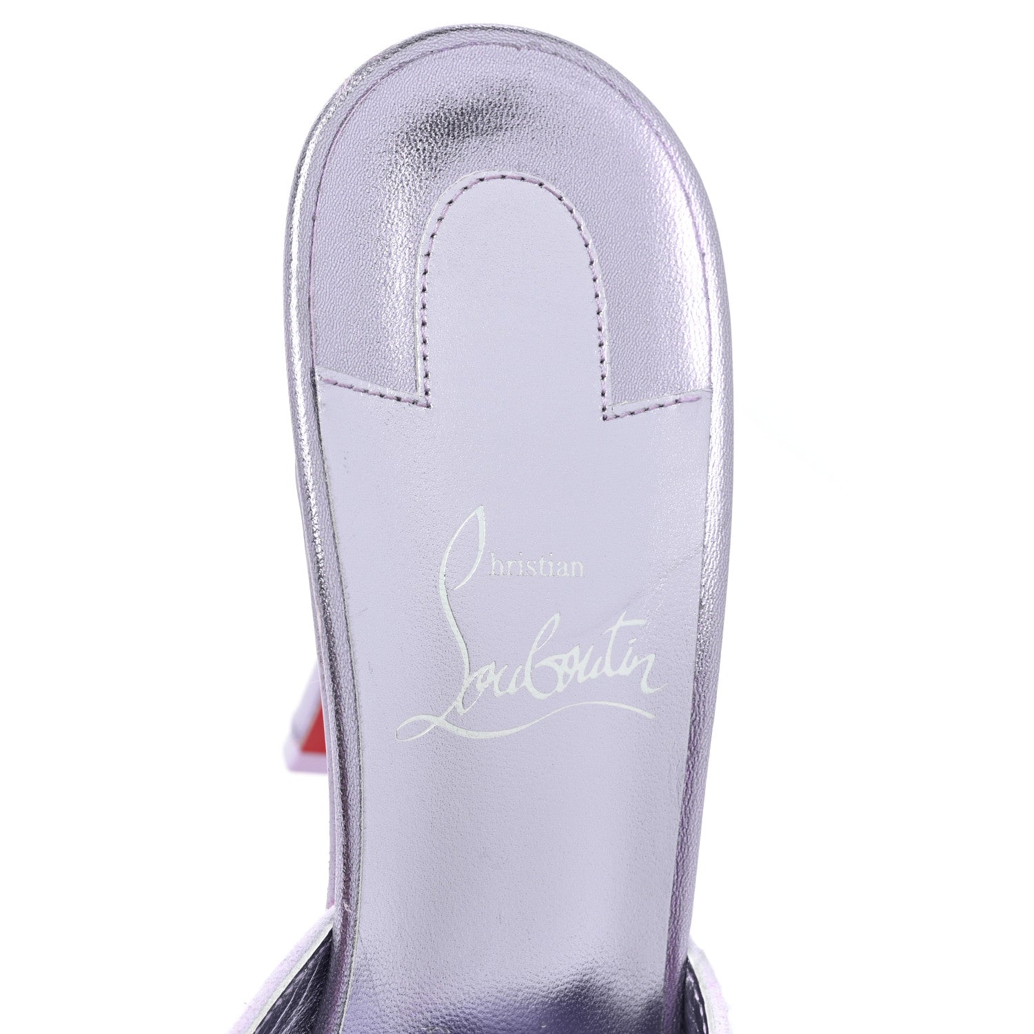 Christian Louboutin Suede Crystal Strass Me Dolly 100 Sandals 38 Lilac 7 of 9