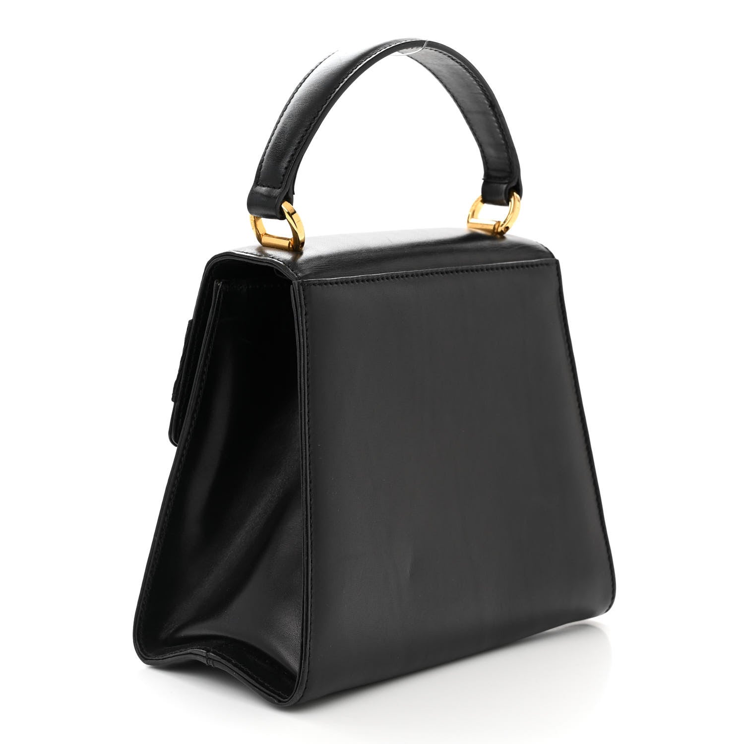 Salvatore Ferragamo Calfskin Vera Bow Mini Top Handle Crossbody Bag Black 3 of 11