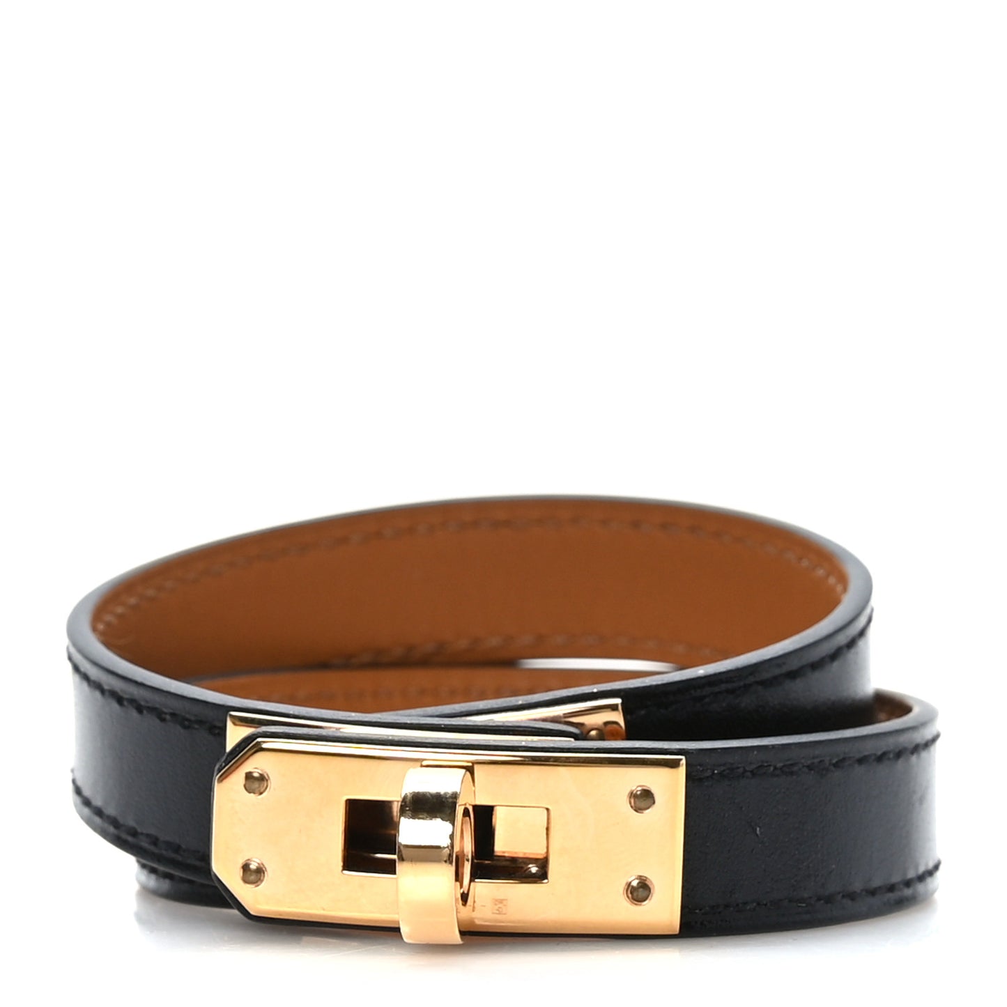 Box Kelly Double Tour Bracelet Black