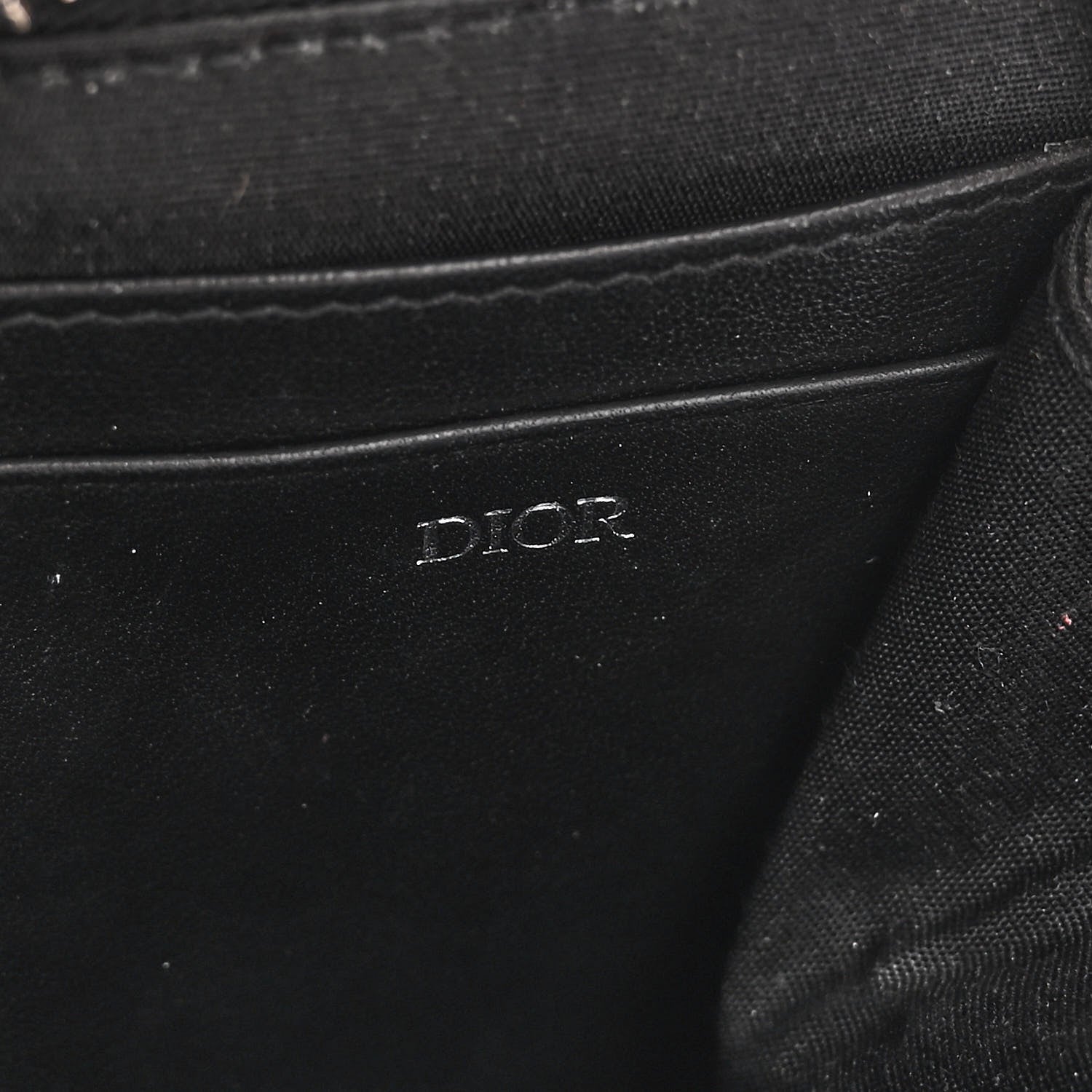 Christian Dior Oblique Pouch Beige Black 7 of 10