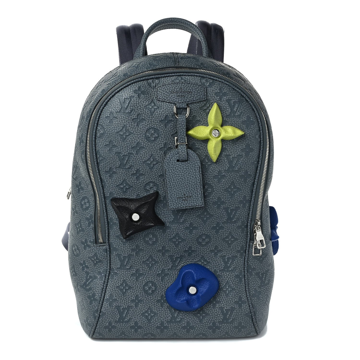 Curved Monogram Zipper Backpack Louis Vuitton Taurillon Monogram Climbing Ellipse Backpack  main image 3