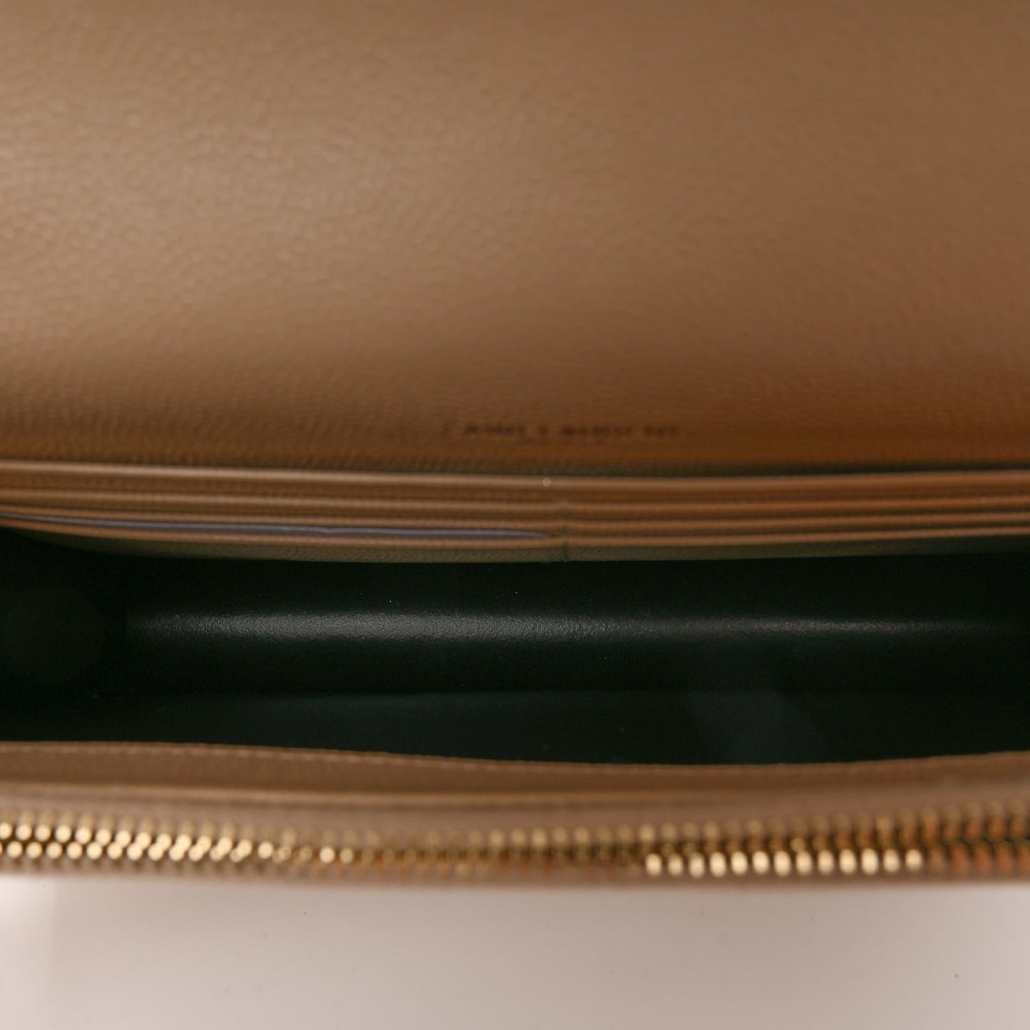 Grain De Poudre Matelasse Chevron Monogram Envelope Chain Wallet Nude Powder