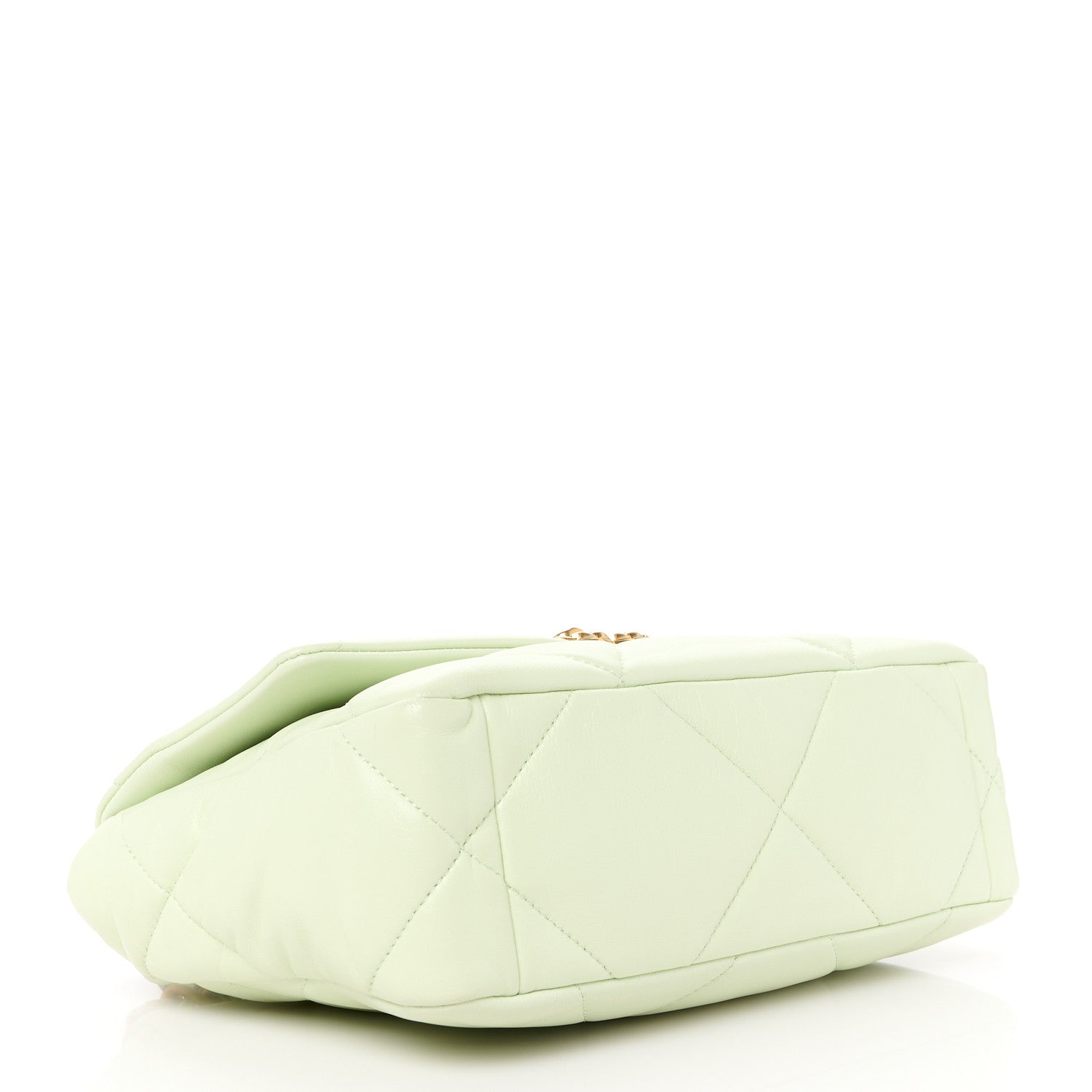 Chanel Lambskin Quilted Medium Chanel 19 Flap Light Green 4 of 10