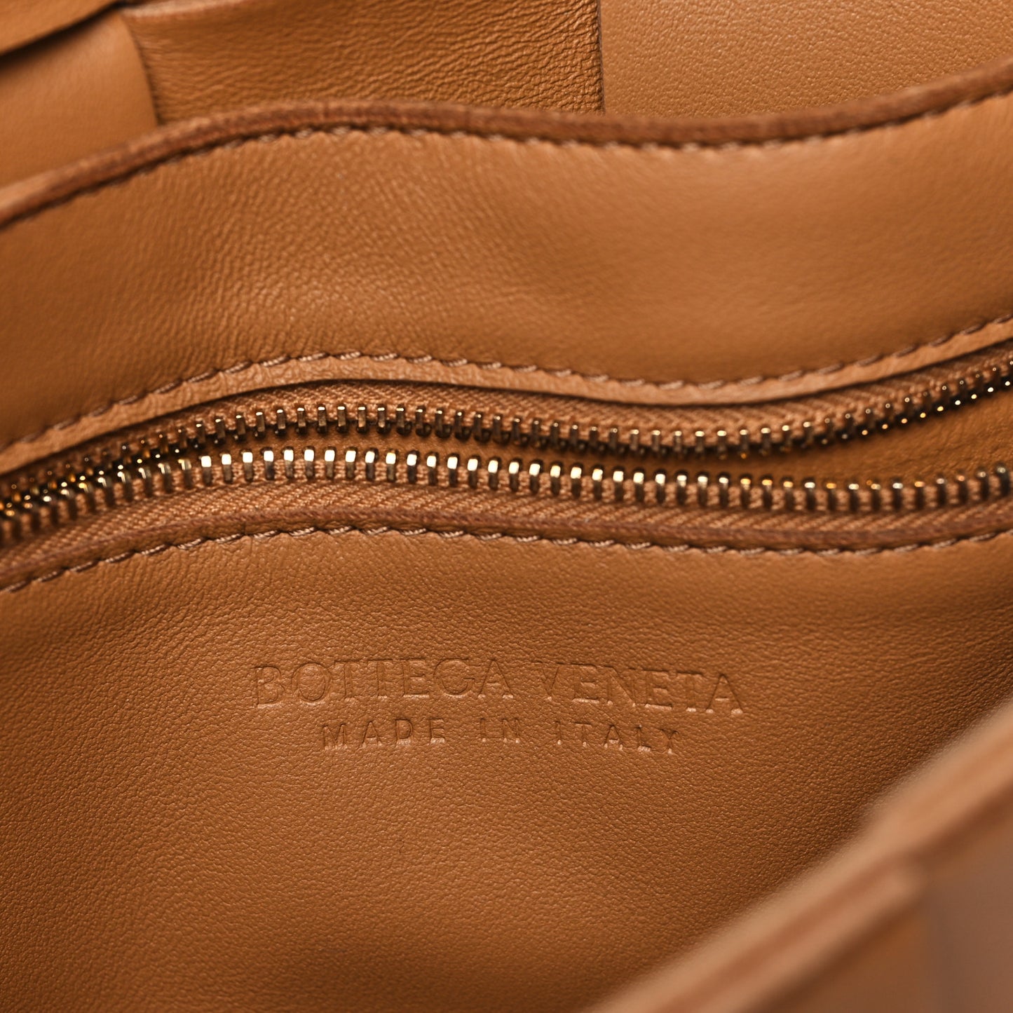 Lambskin Maxi Intrecciato Cassette Crossbody Bag Caramel