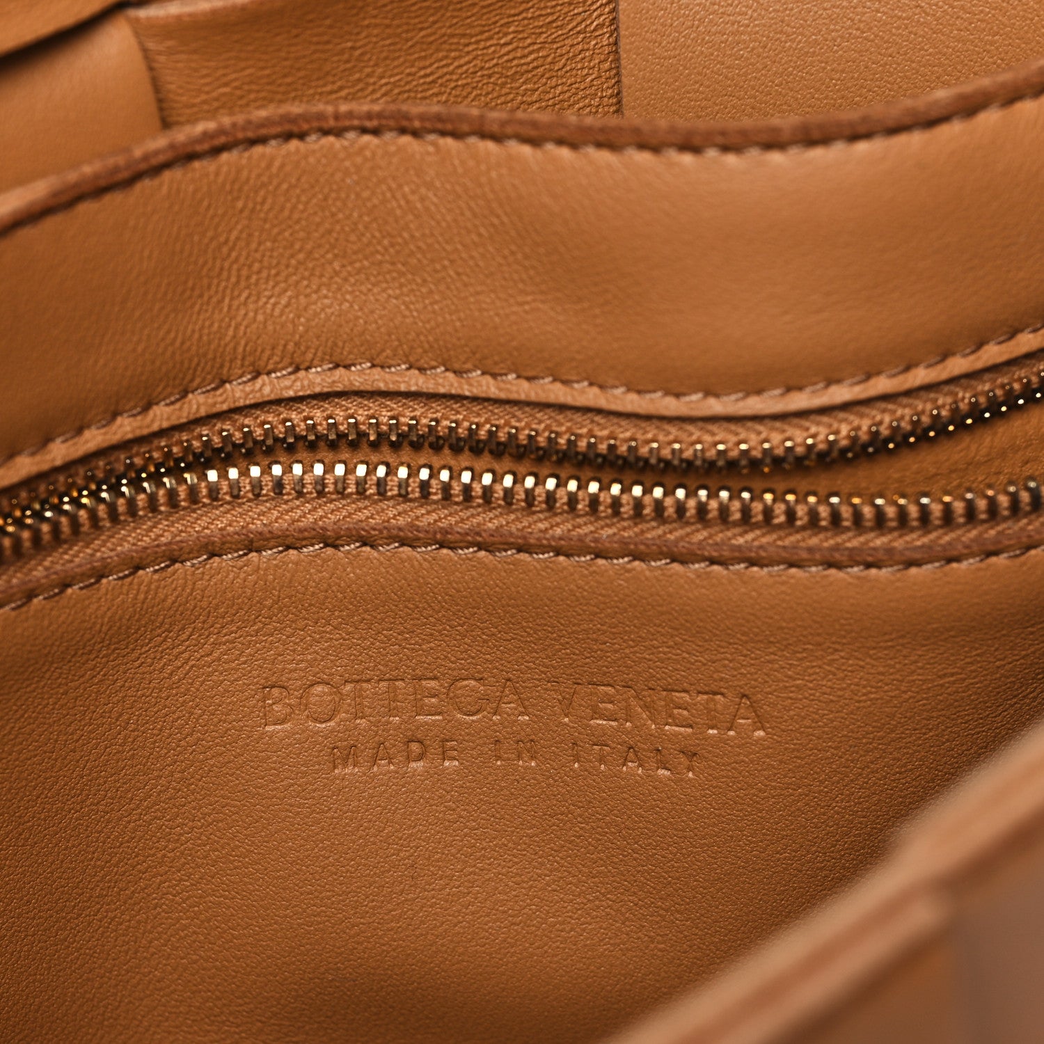 Bottega Veneta Lambskin Maxi Intrecciato Cassette Crossbody Bag Caramel 6 of 11