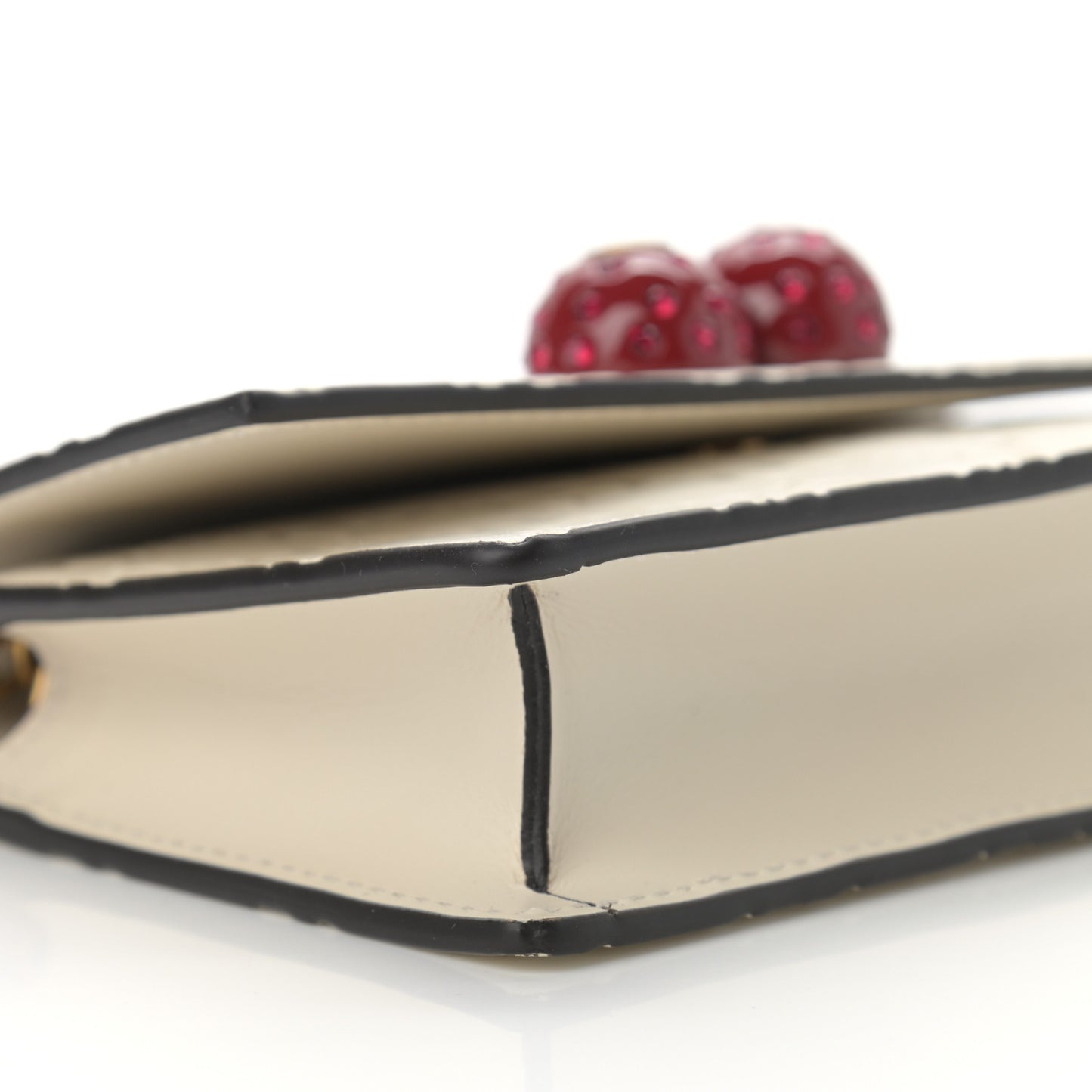 Guccissima Mini Cherry Chain Bag White