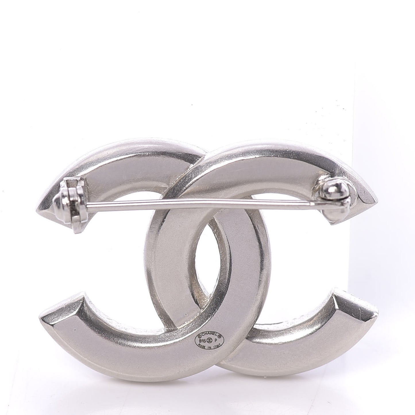 Baguette Crystal CC Small Brooch Silver