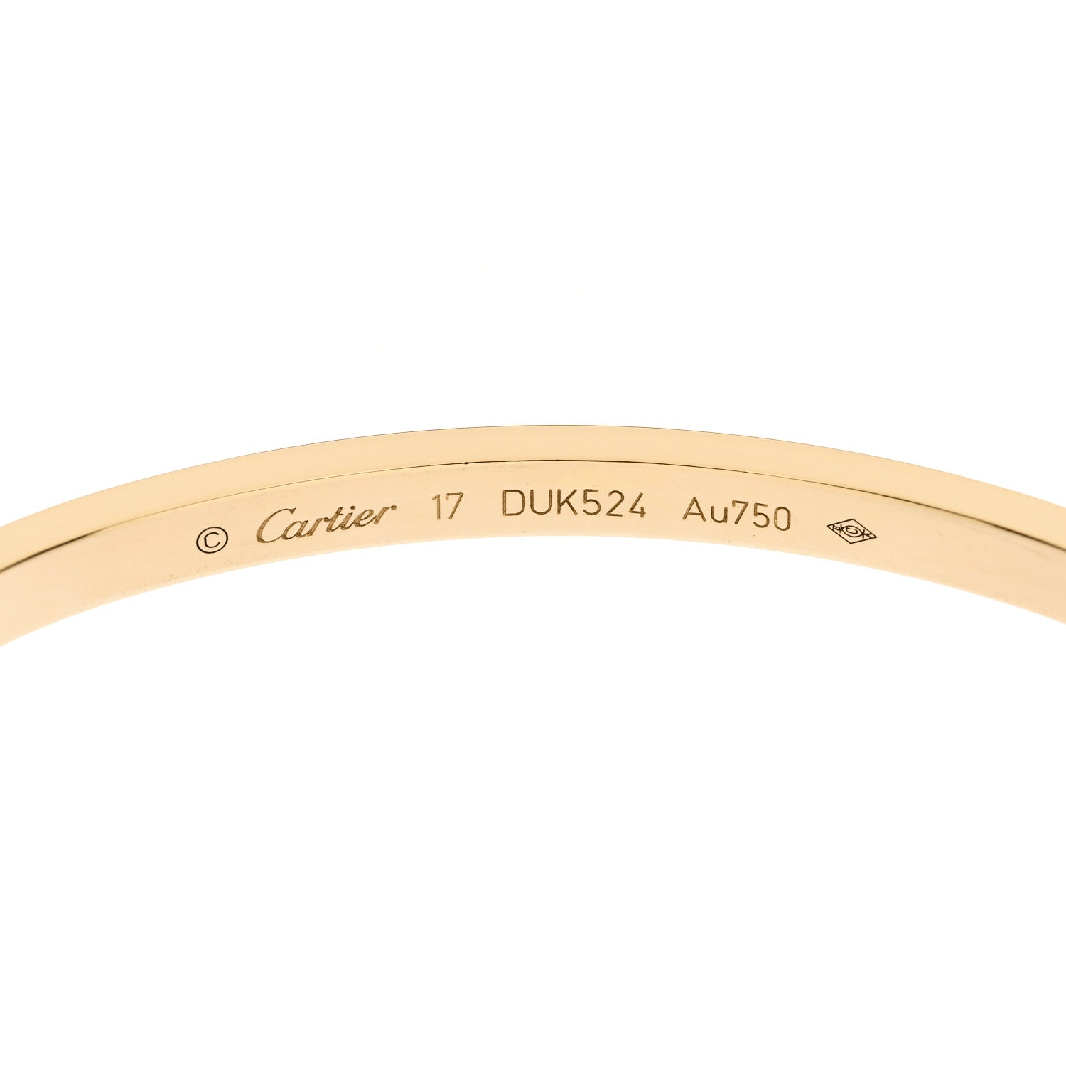 Cartier 18K Yellow Gold Small LOVE Bracelet 17 4 of 5
