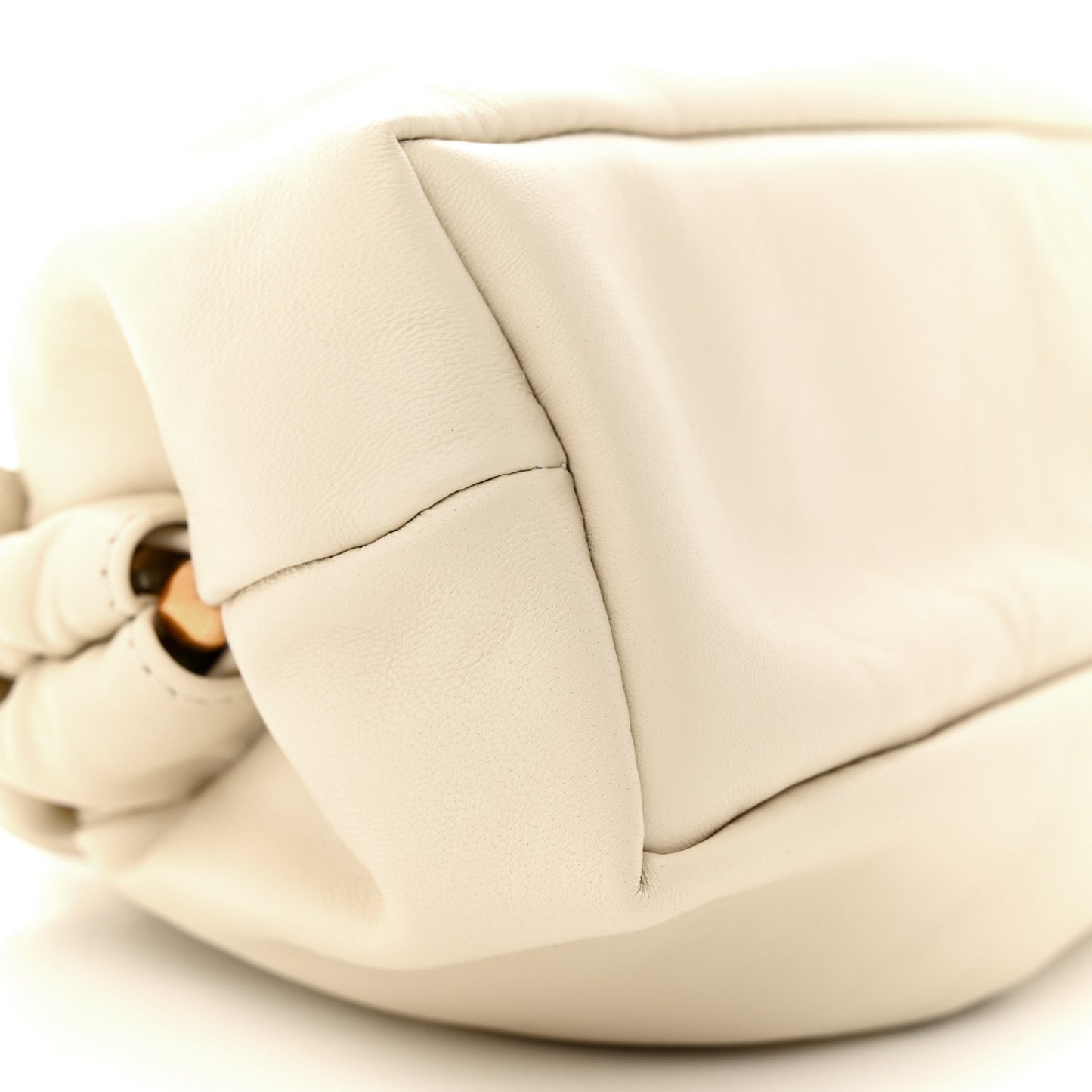 Lambskin Mini Cloud Clutch Pearl