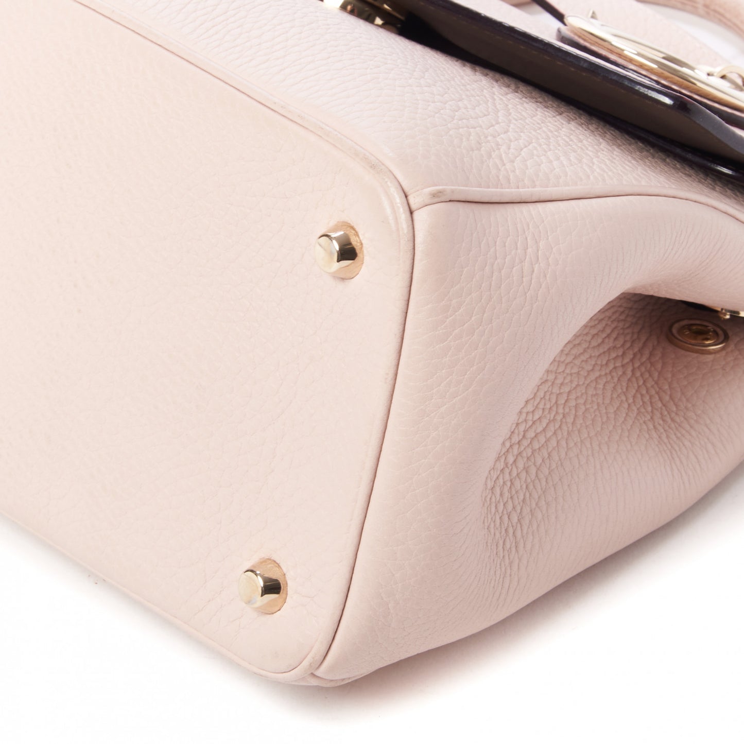 Bullcalf Mini Be Dior Flap Rose Poudre