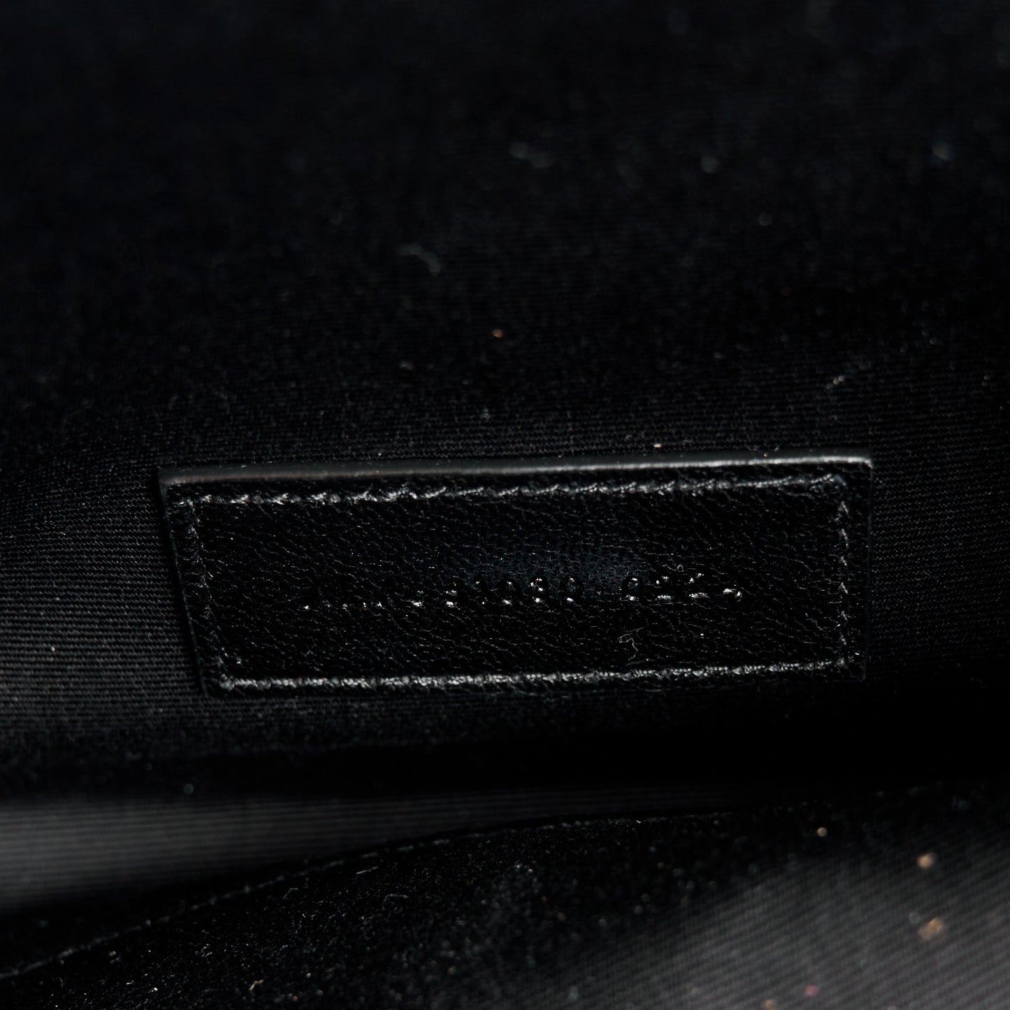 Grain De Poudre Textured Mixed Matelasse Triquilt Monogram Clutch Black