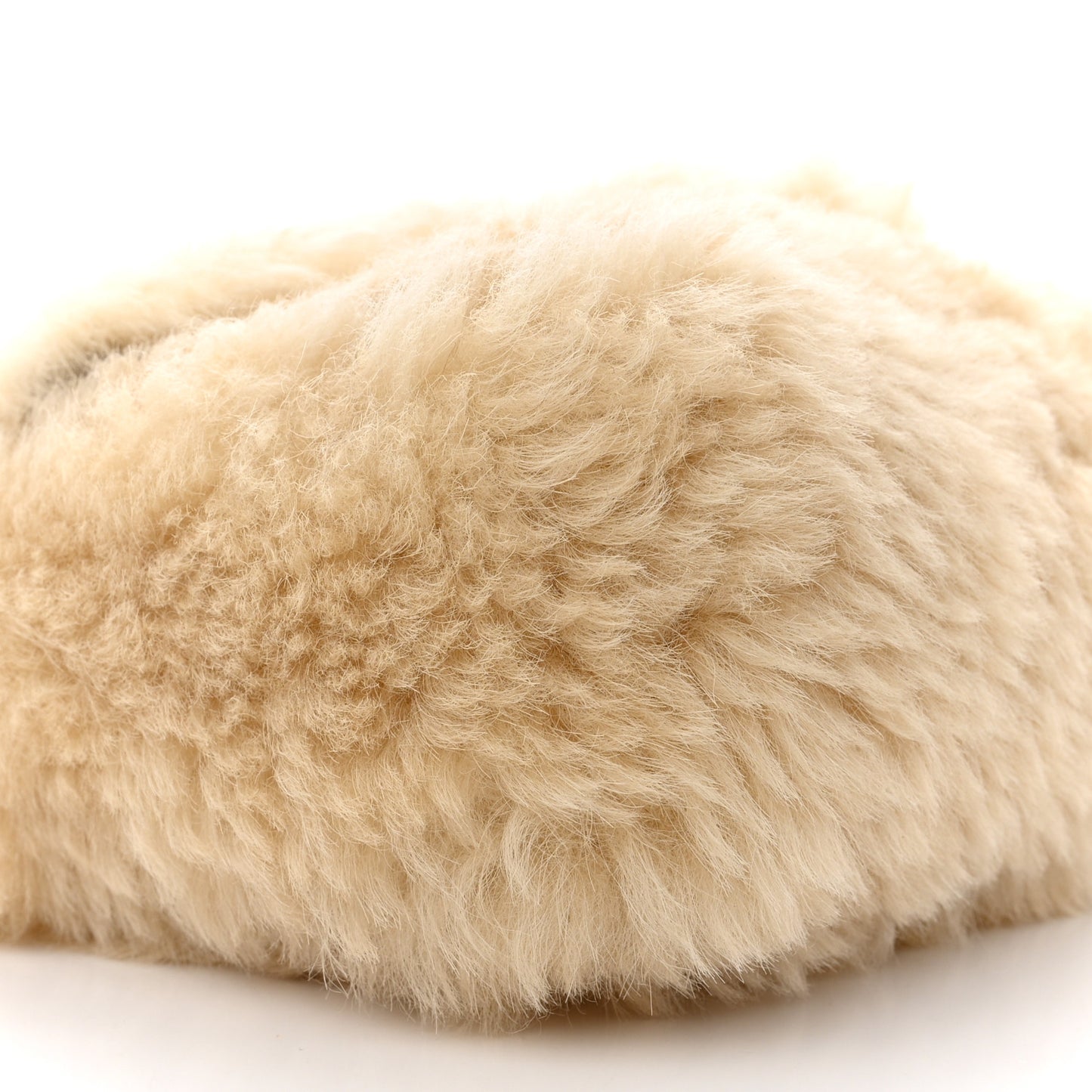 Shearling Calypso Crossbody Crema Naturel Dark Cigar