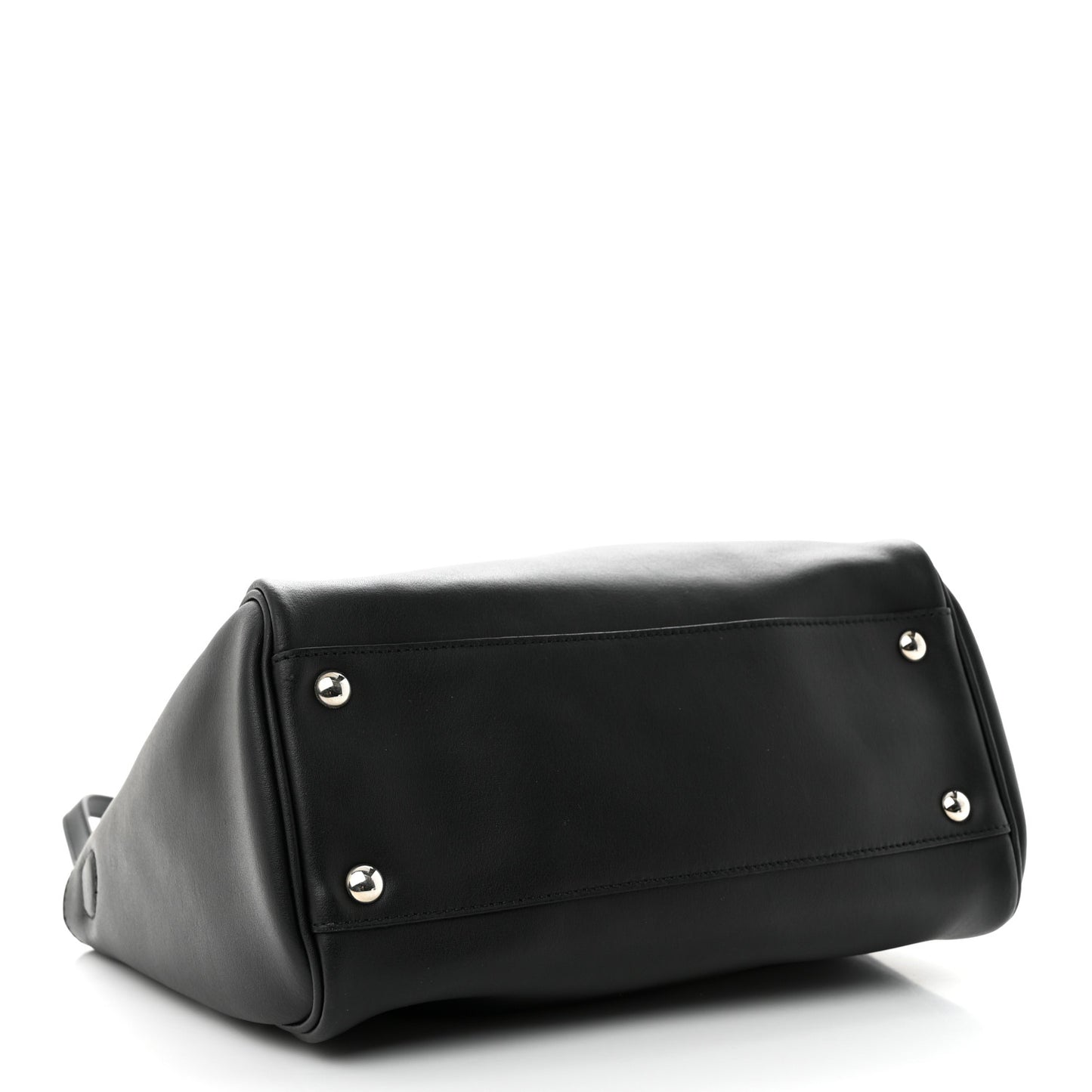 Calfskin Double Handle Small Nolita Satchel Black