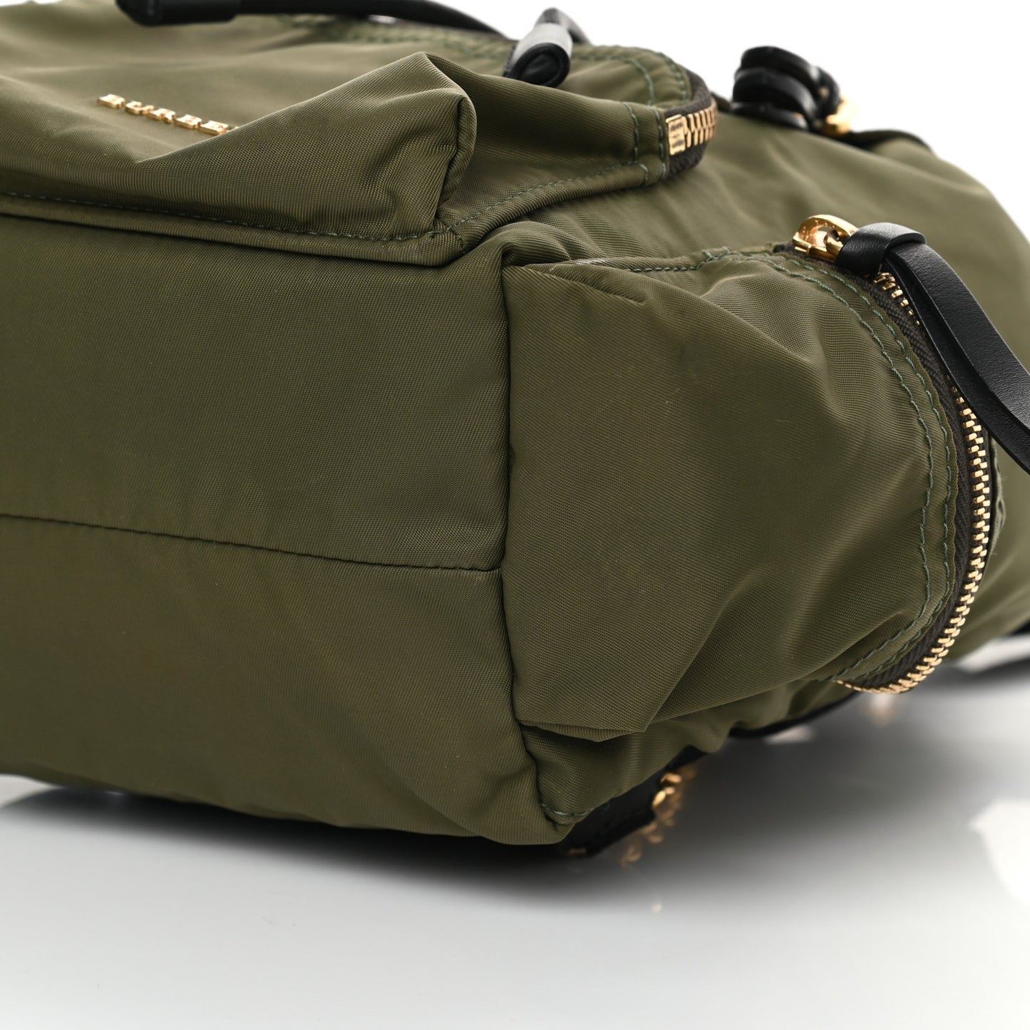 Nylon Small Crossbody Rucksack Backpack Canvas Green