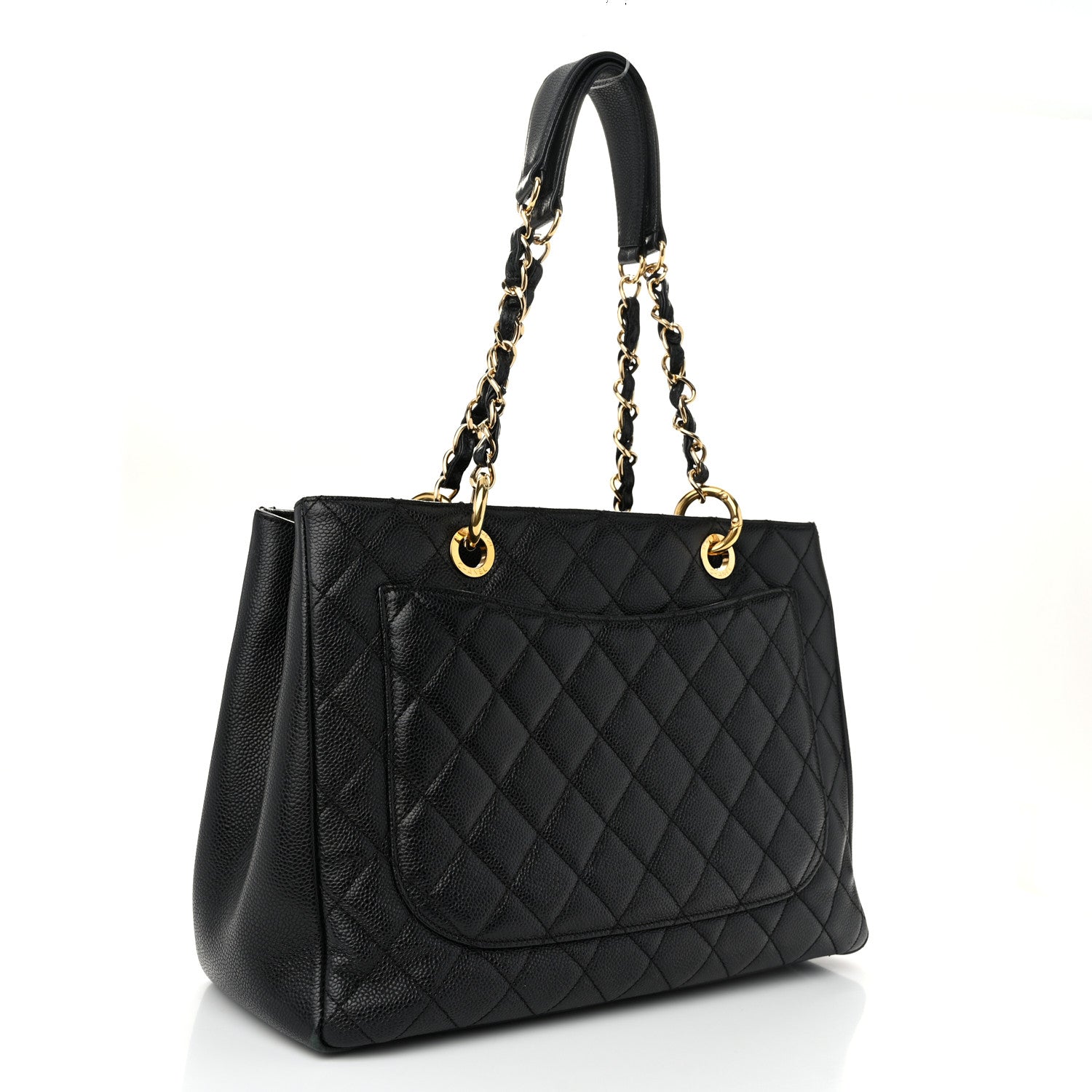 Chanel Caviar Quilted Grand Shopping Tote GST Black 3 of 11