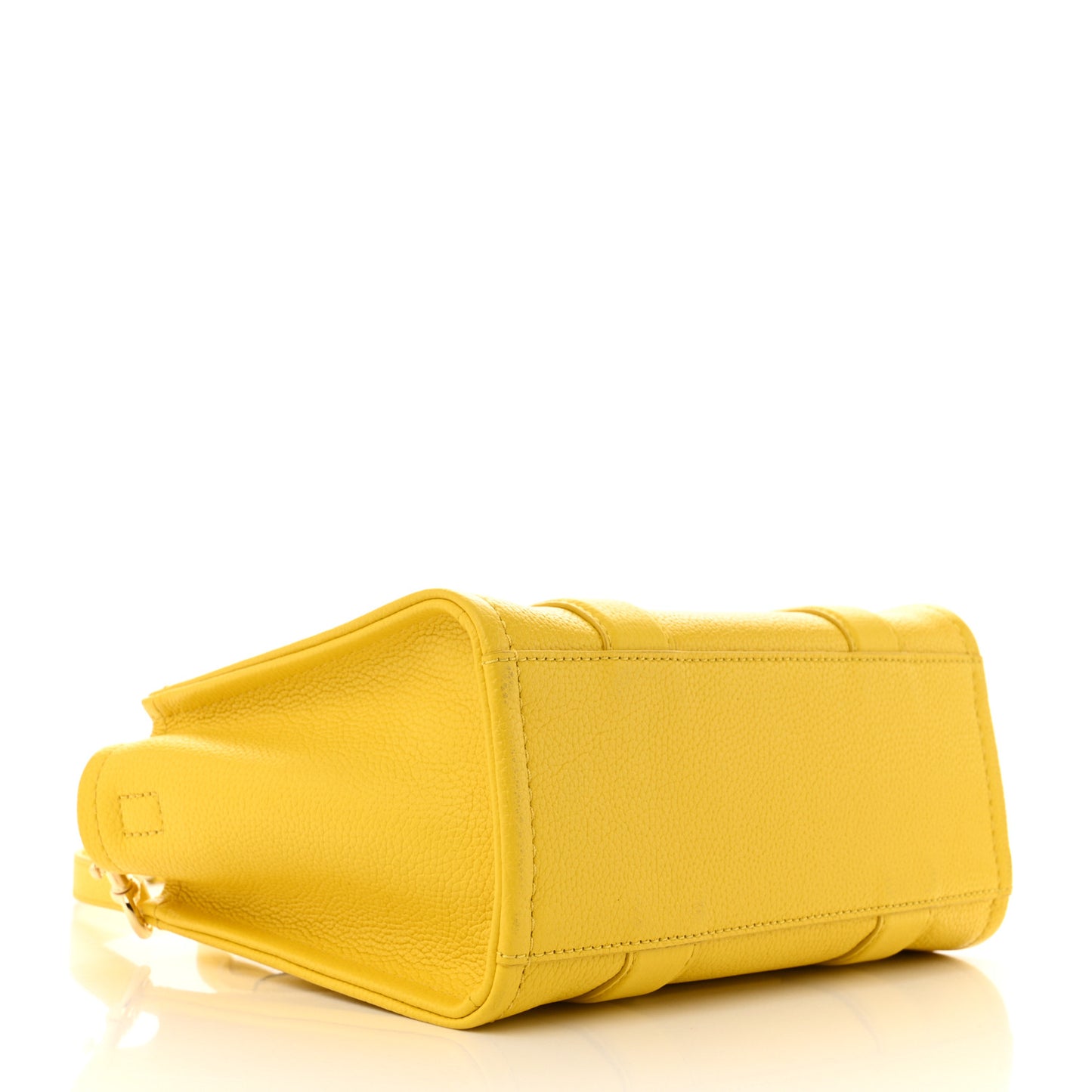 Grained Calfskin Small The Tote Bag Yellow