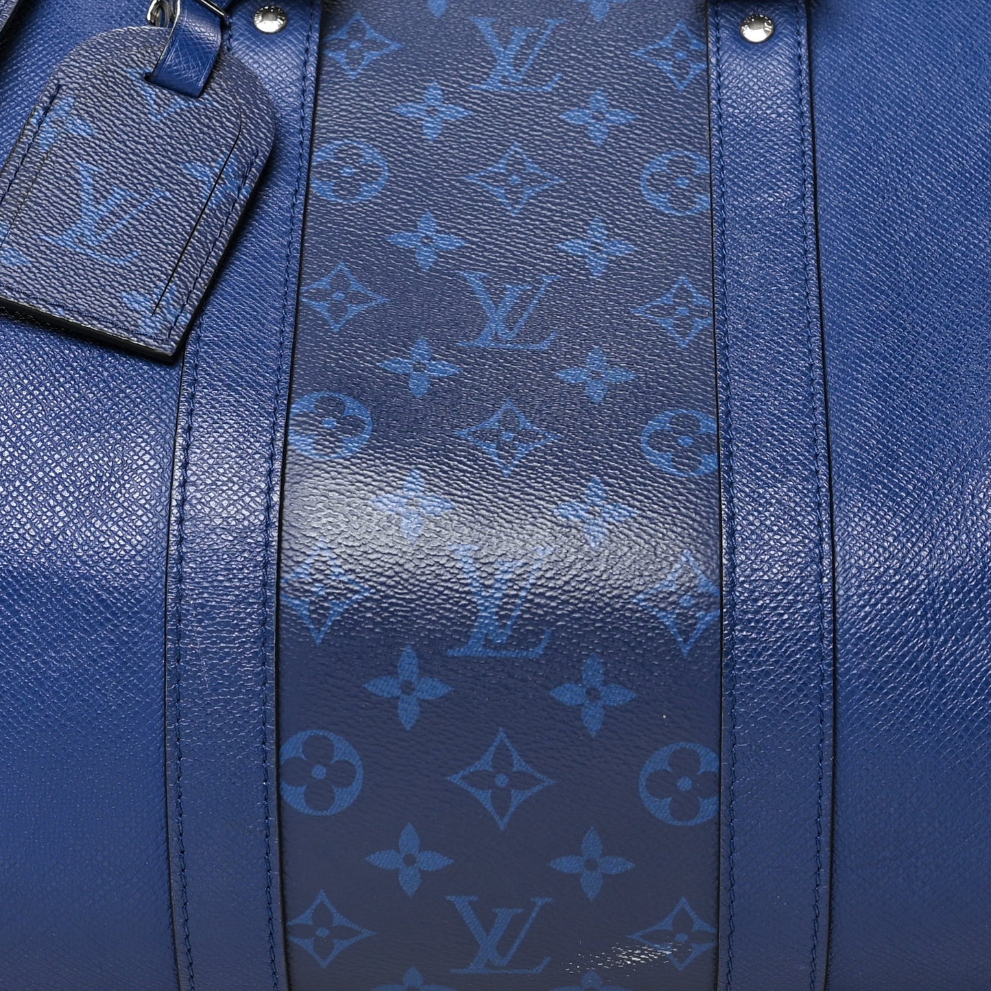 Taiga Monogram Eclipse Keepall Bandouliere 50 Pacific Blue