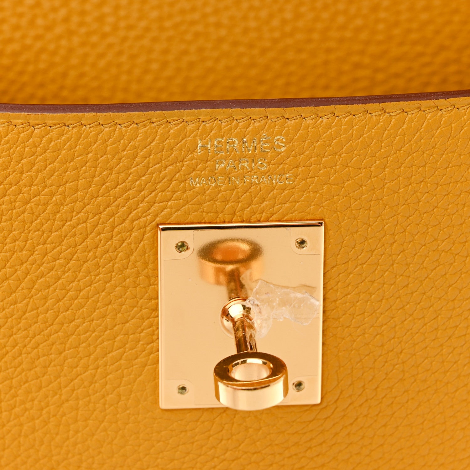 Hermes Togo Kelly Retourne 32 Jaune Ambre 6 of 15